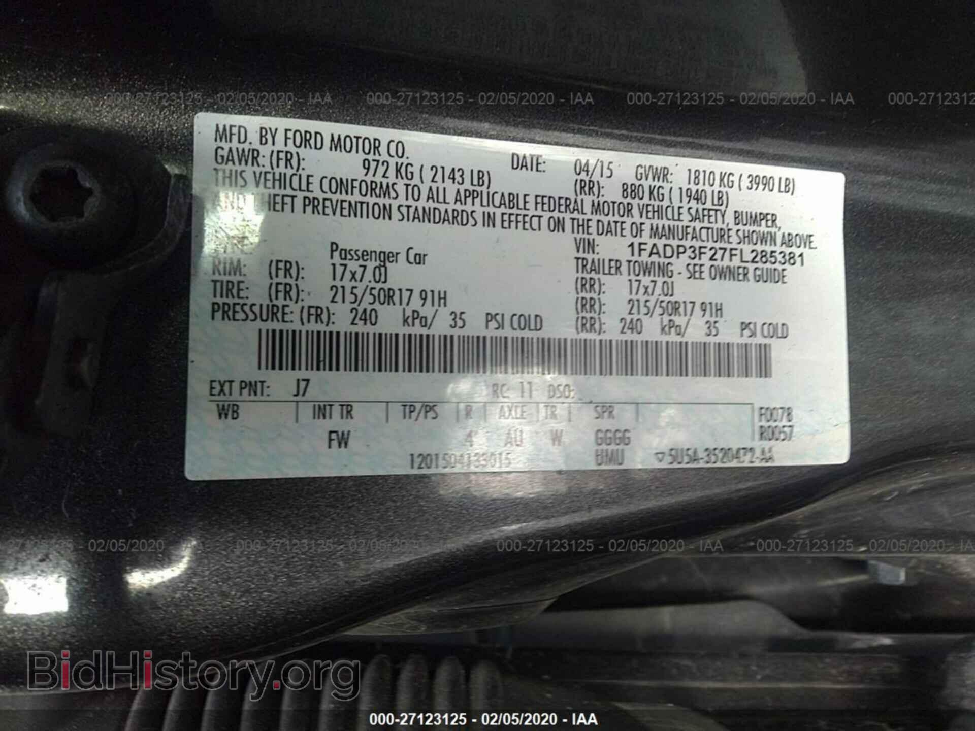 2015 FORD FOCUS - VIN: 1FADP3F27FL285381 - Photo 9