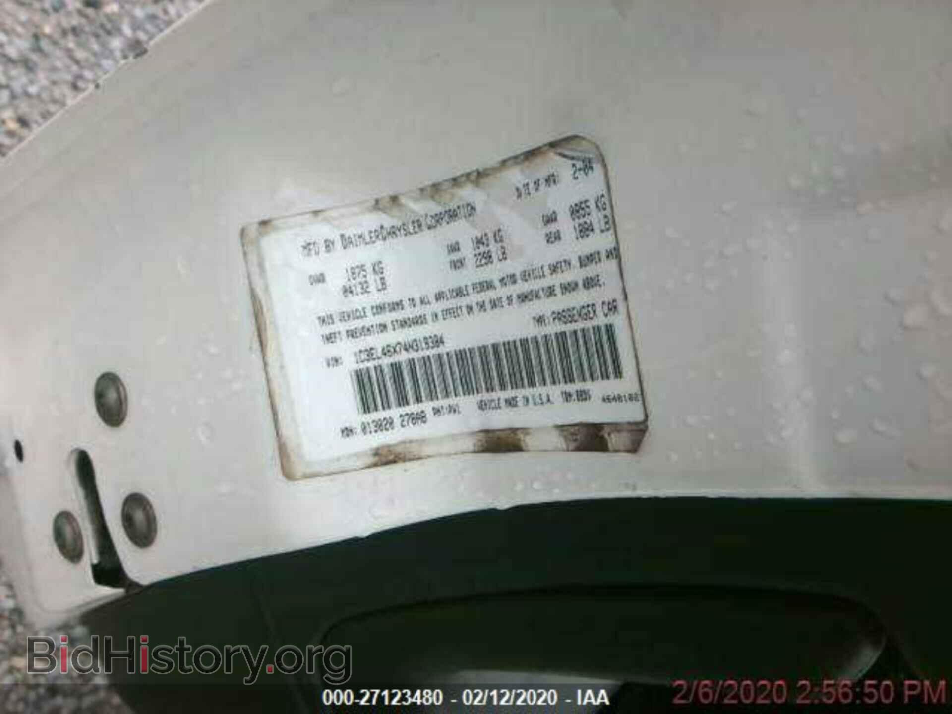 2004 CHRYSLER SEBRING - VIN: 1C3EL46X74N319384 - Фото 10