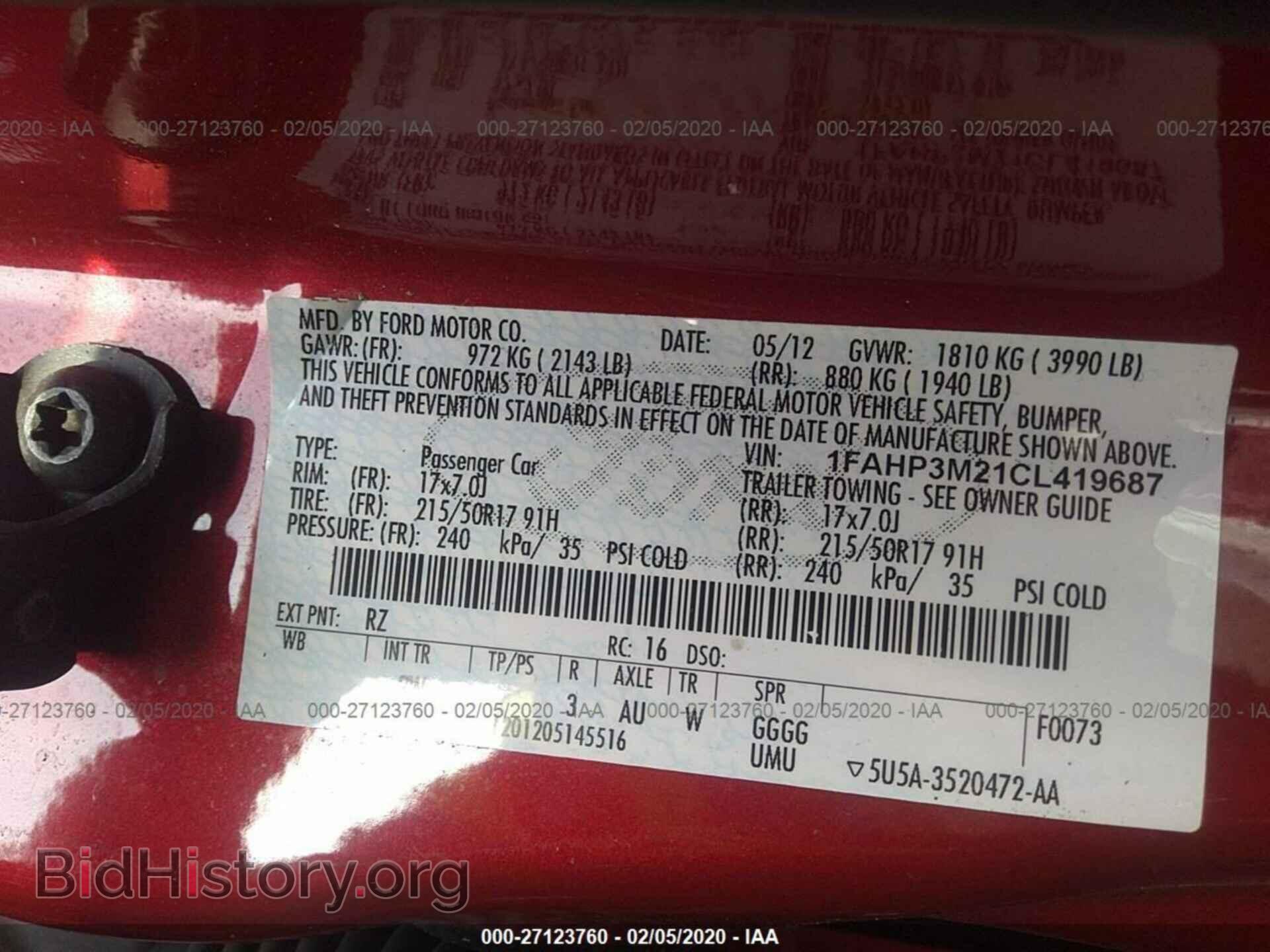 2012 FORD FOCUS - VIN: 1FAHP3M21CL419687 - Photo 9