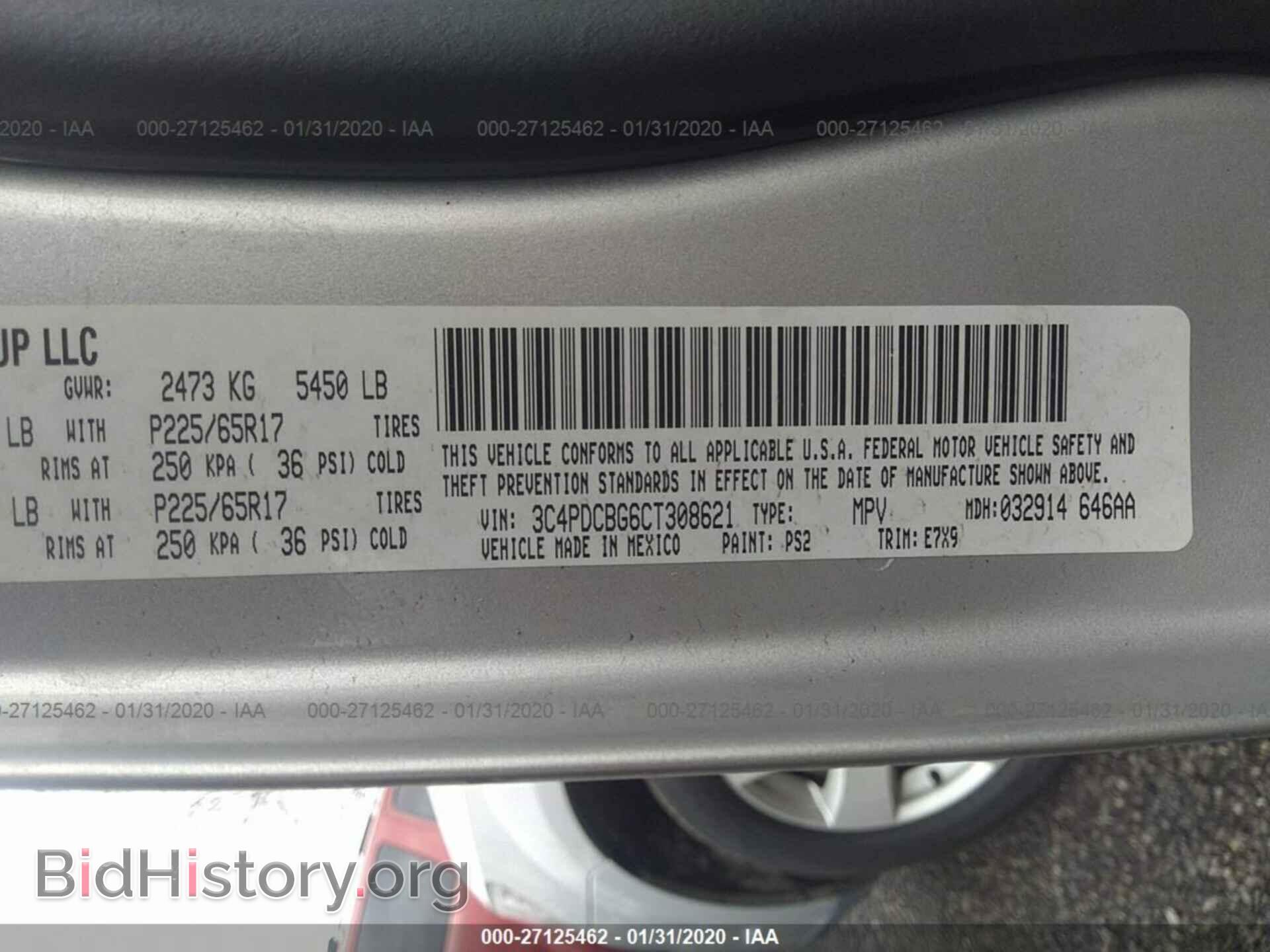 2012 DODGE JOURNEY - VIN: 3C4PDCBG6CT308621 - Фото 9