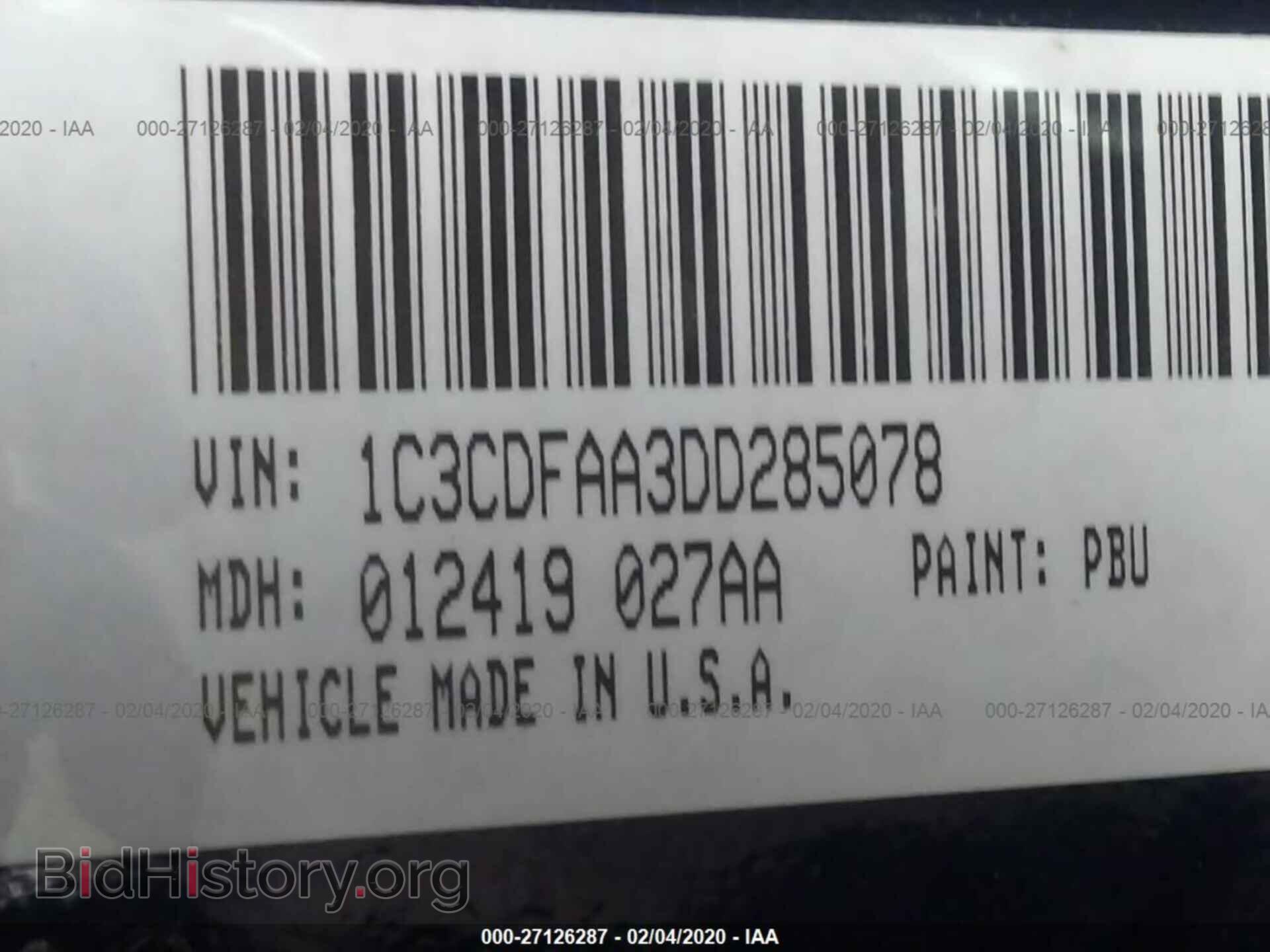 2013 DODGE DART - VIN: 1C3CDFAA3DD285078 - Фото 9