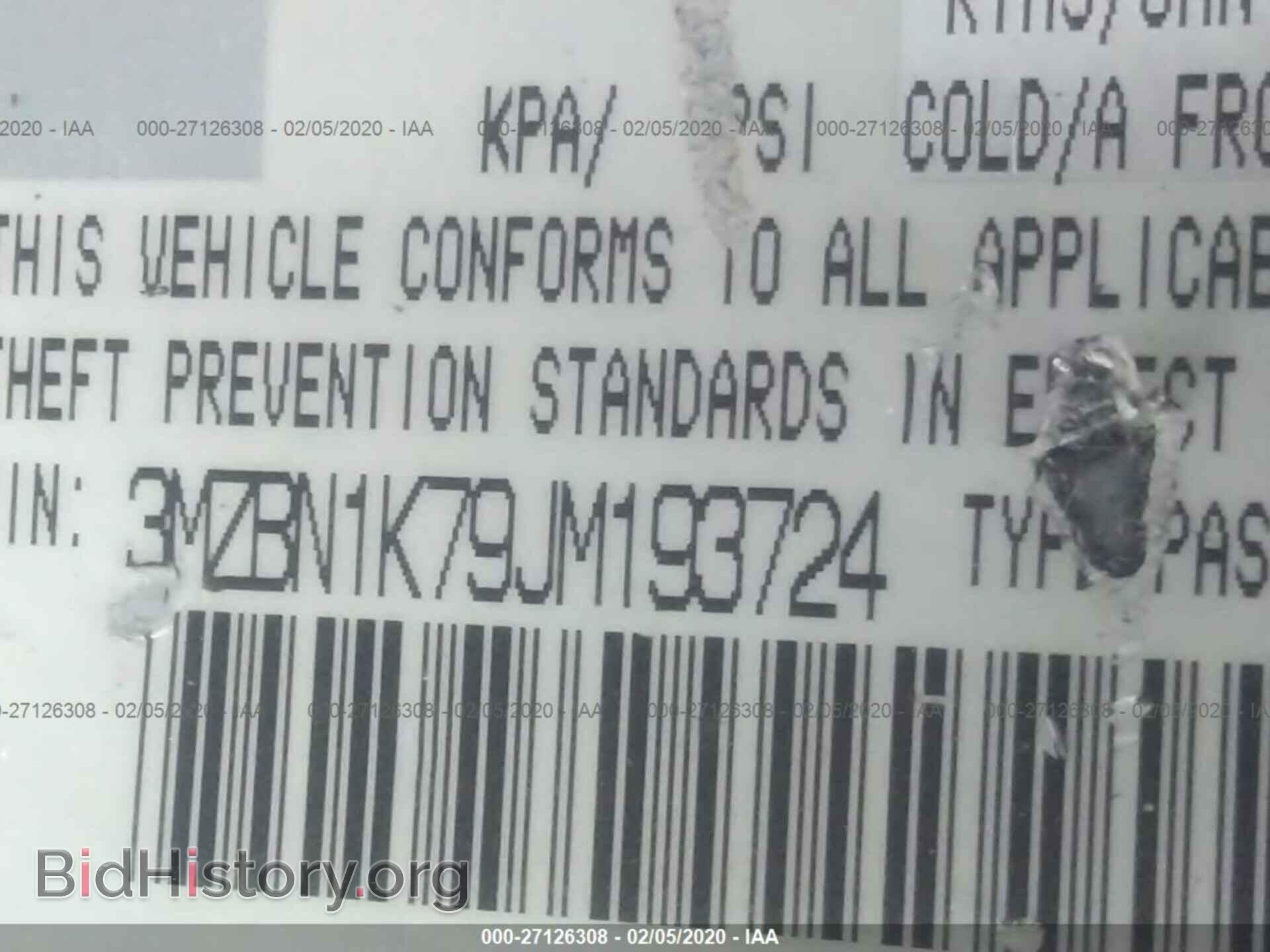 2018 MAZDA 3 - VIN: 3MZBN1K79JM193724 - Фото 9
