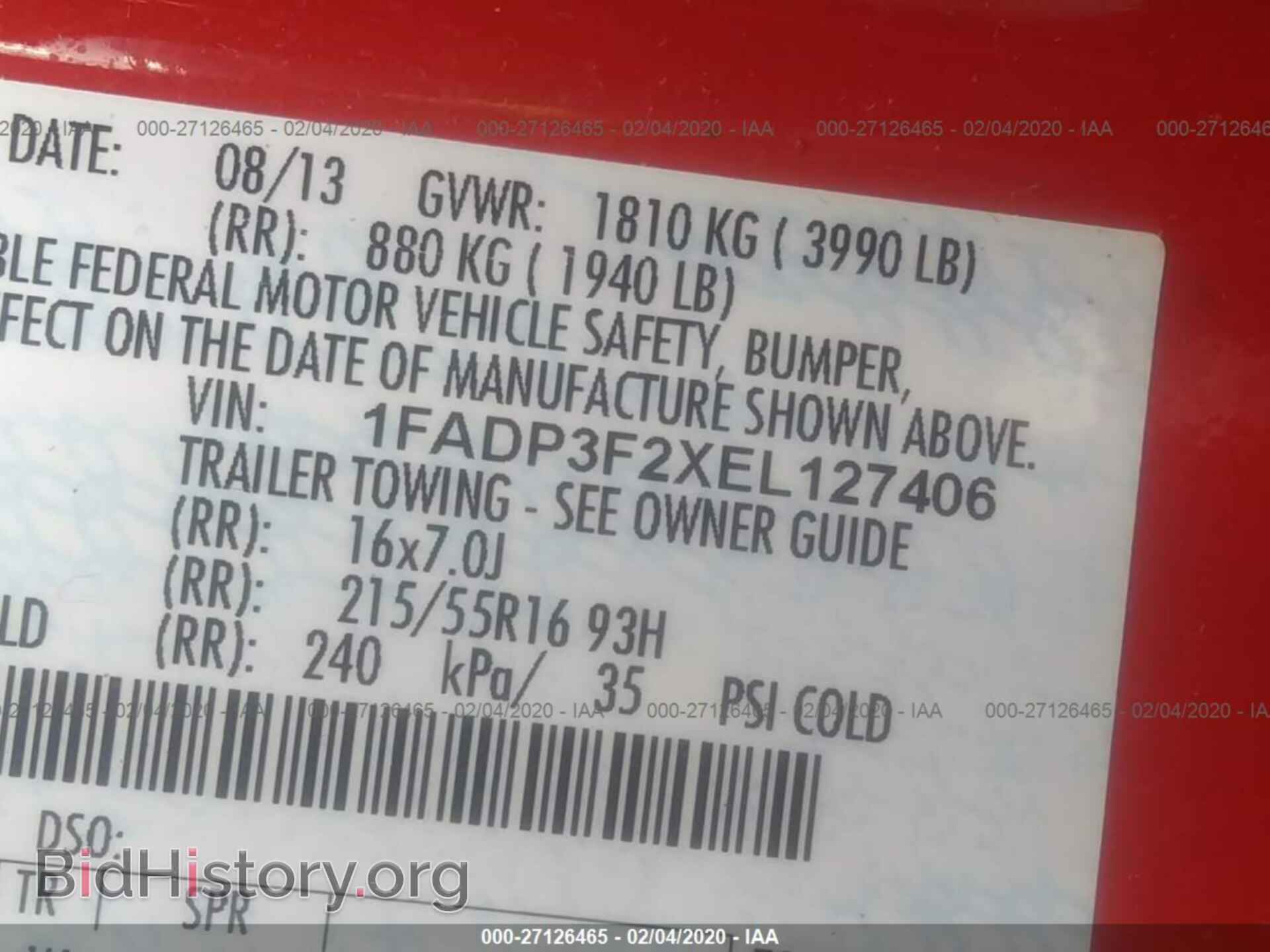 2014 FORD FOCUS - VIN: 1FADP3F2XEL127406 - Photo 9
