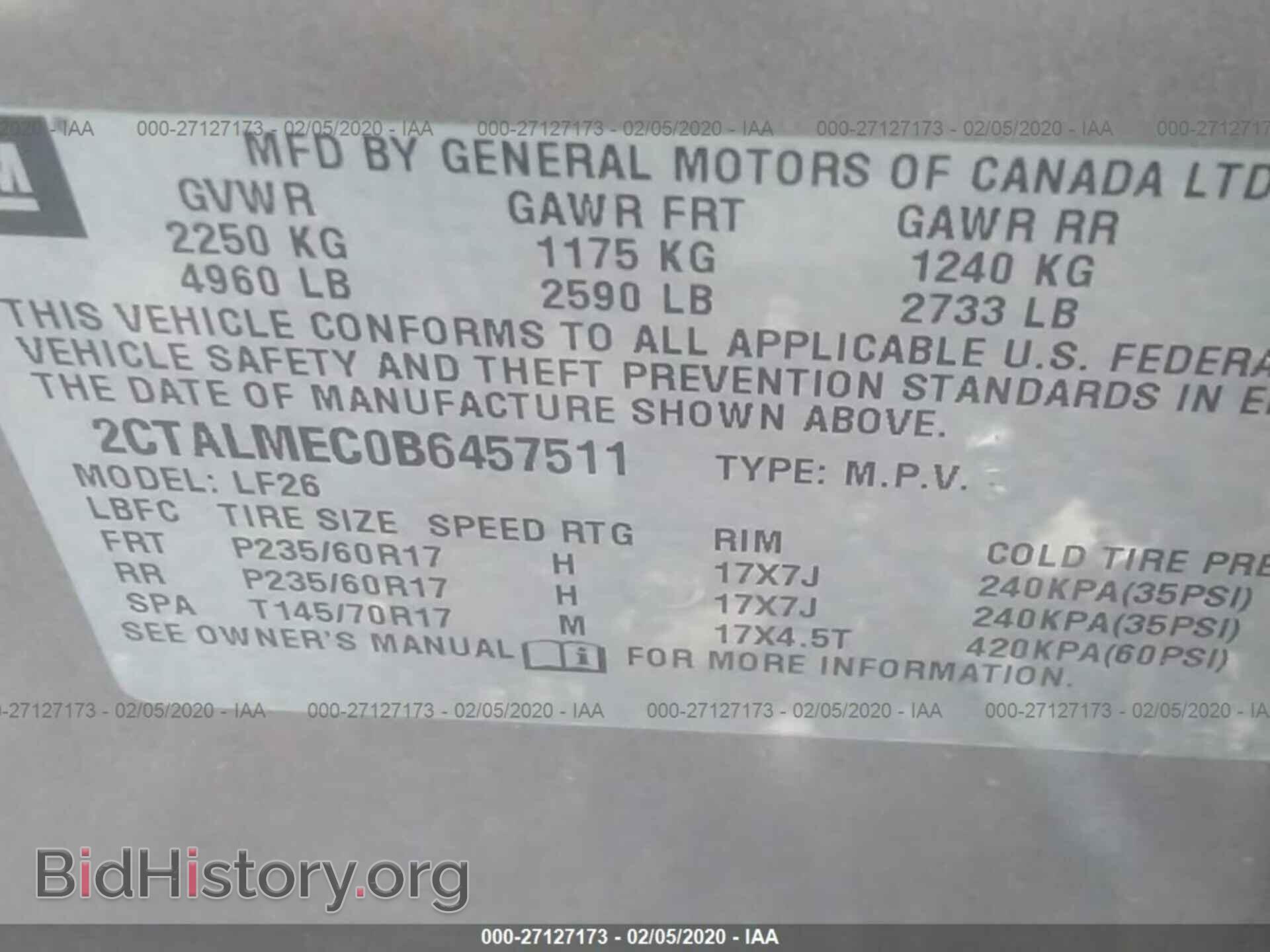 2011 GMC TERRAIN - VIN: 2CTALMEC0B6457511 - Фото 9
