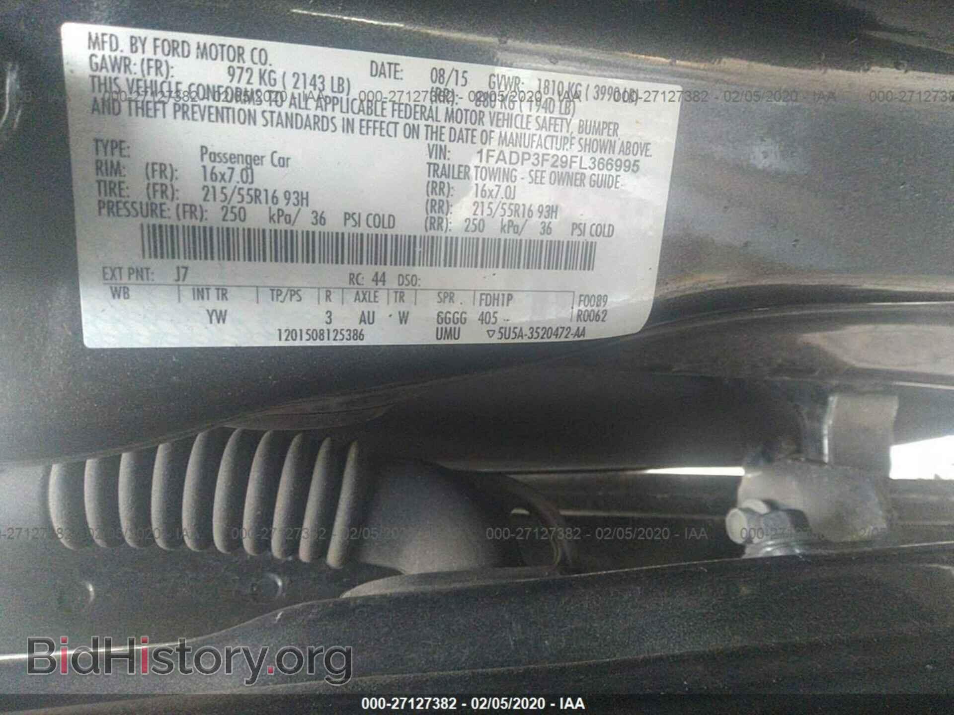 2015 FORD FOCUS - VIN: 1FADP3F29FL366995 - Фото 9