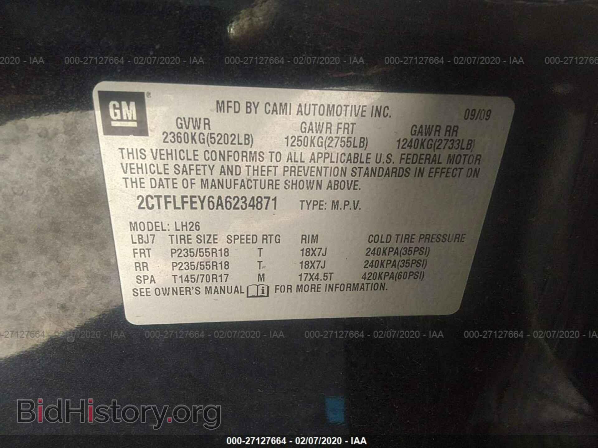 2010 GMC TERRAIN - VIN: 2CTFLFEY6A6234871 - Photo 9