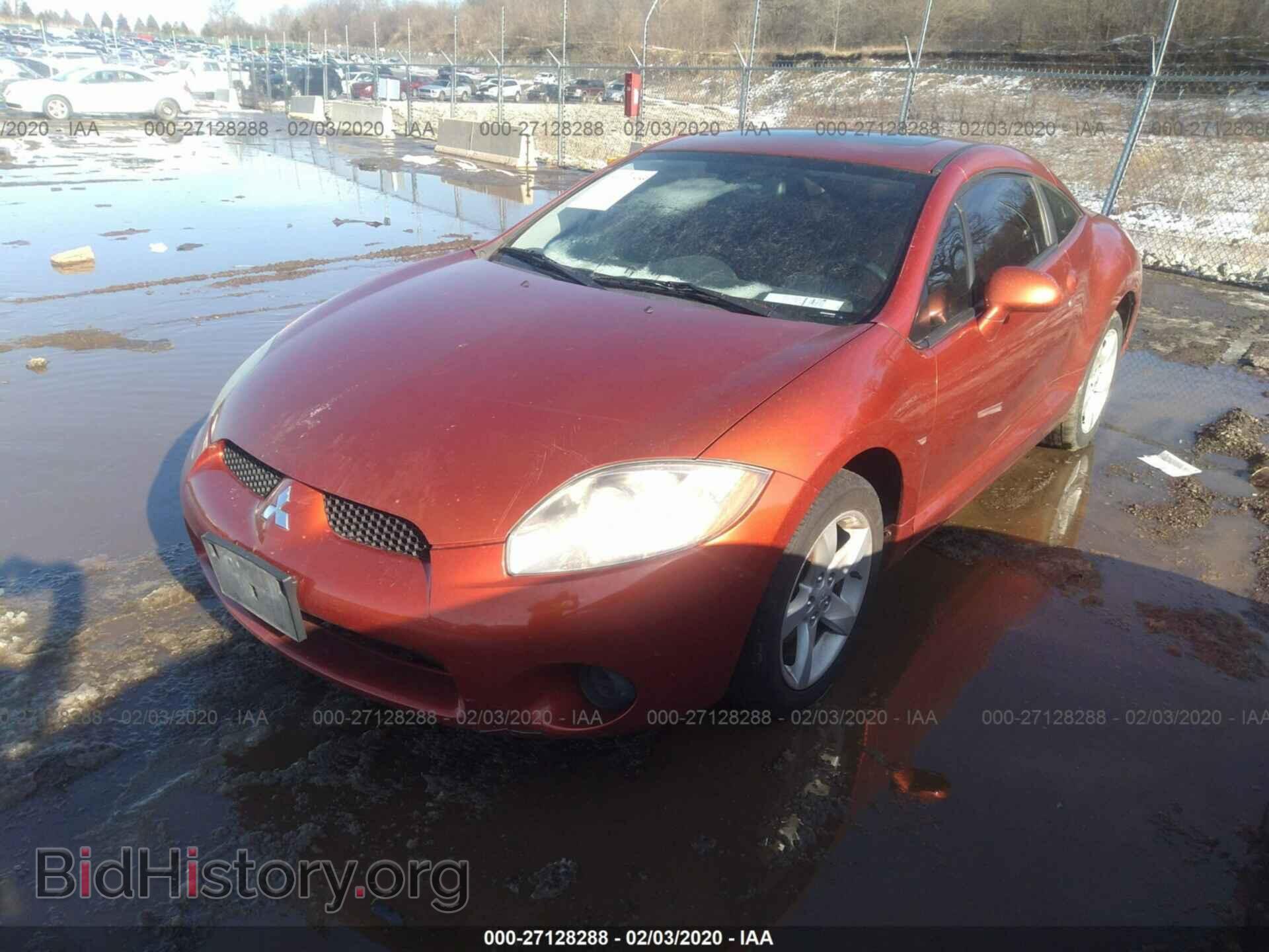 2007 MITSUBISHI ECLIPSE - VIN: 4A3AK24F37E027180 - Фото 2