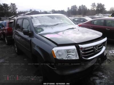 2014 Honda PILOT LX, серый — VIN 5FNYF4H27EB026005, IAAI