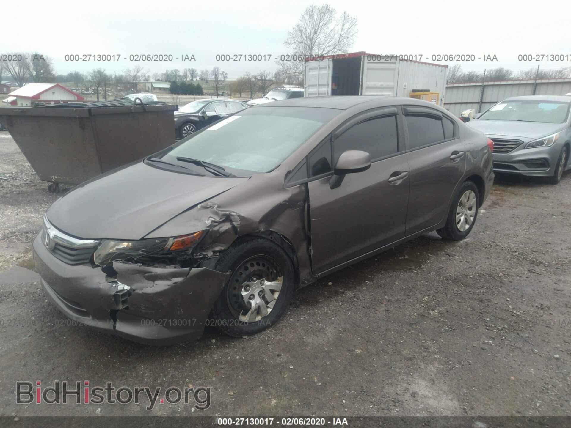2012 HONDA CIVIC - VIN: 2HGFB2F55CH610724 - Фото 2