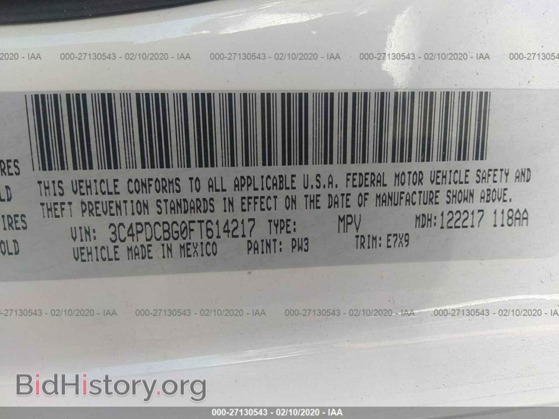 2015 DODGE JOURNEY - VIN: 3C4PDCBG0FT614217 - Photo 9