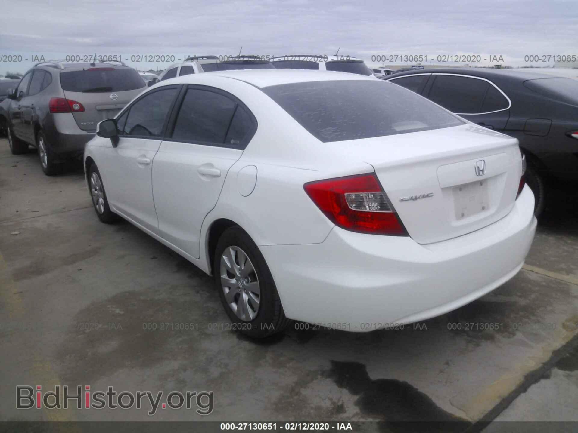 2012 HONDA CIVIC - VIN: 2HGFB2F55CH598803 - Фото 3
