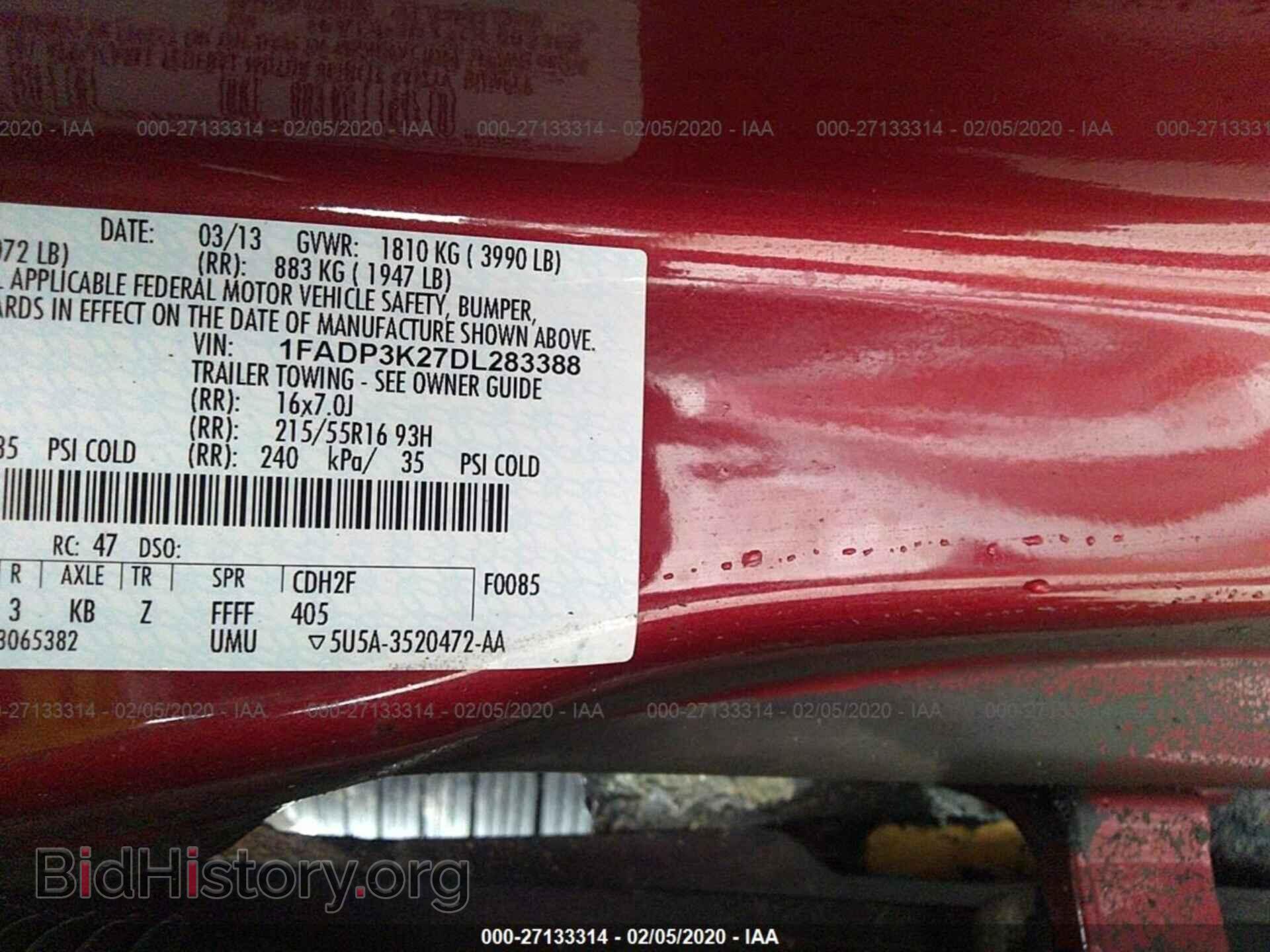 2013 FORD FOCUS - VIN: 1FADP3K27DL283388 - Photo 9