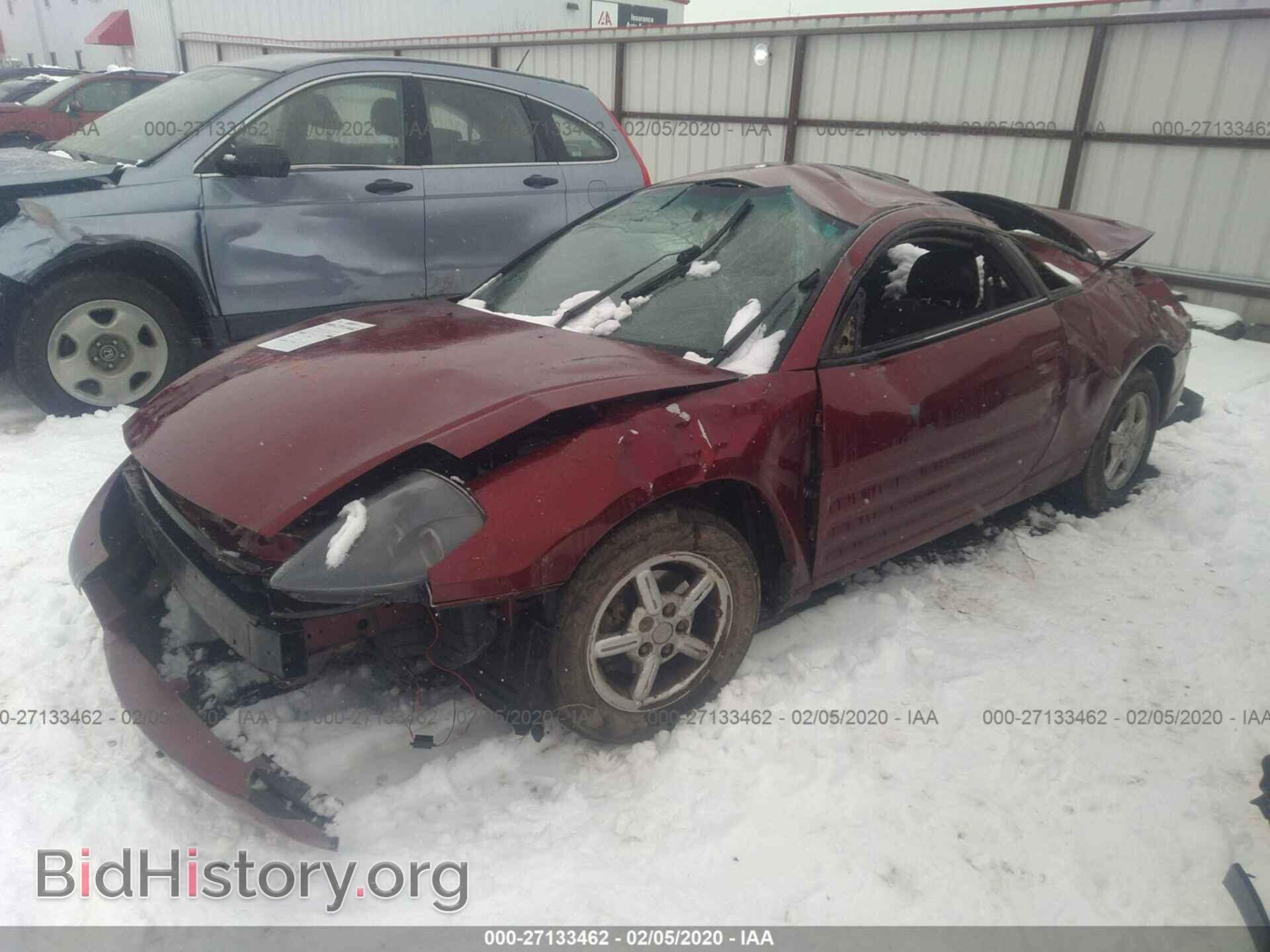 2003 MITSUBISHI ECLIPSE - VIN: 4A3AC34G13E019391 - Фото 2