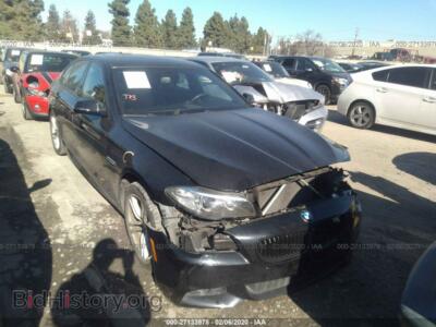 2014 BMW 528 I, черный — VIN WBA5A5C56ED509451, IAAI