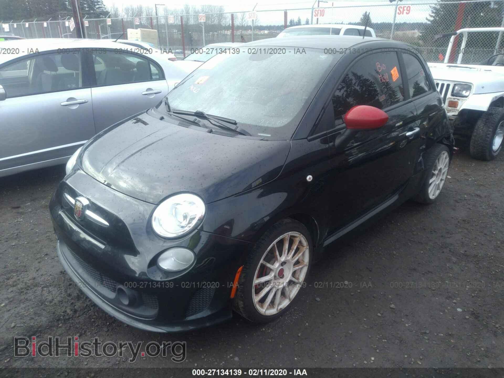 2013 FIAT 500 - VIN: 3C3CFFFH2DT691315 - Фото 2