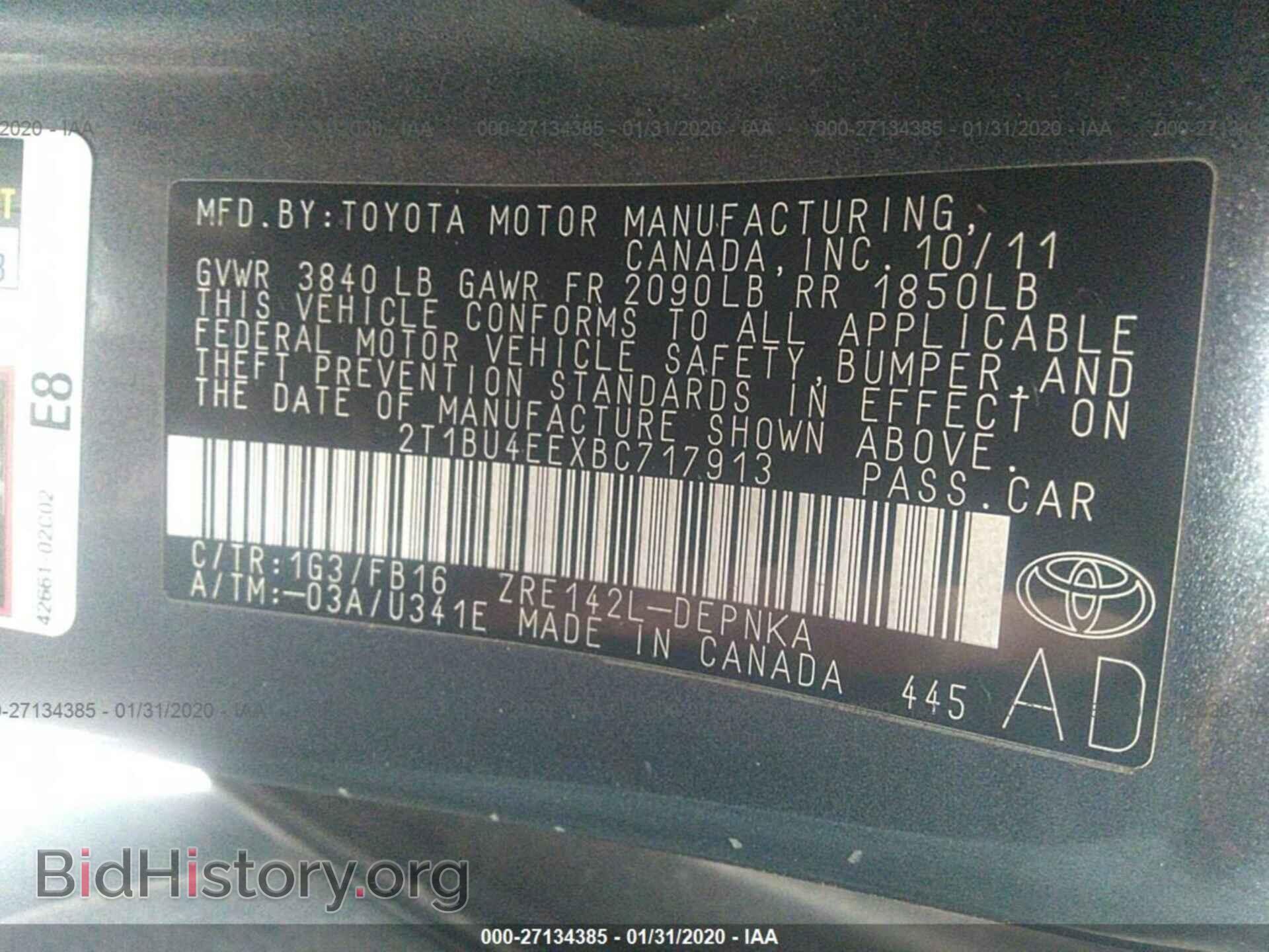 2011 TOYOTA COROLLA - VIN: 2T1BU4EEXBC717913 - Photo 9
