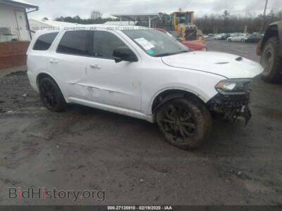 2019 Dodge DURANGO R/T, white — VIN 1C4SDJCT5KC664627, IAAI