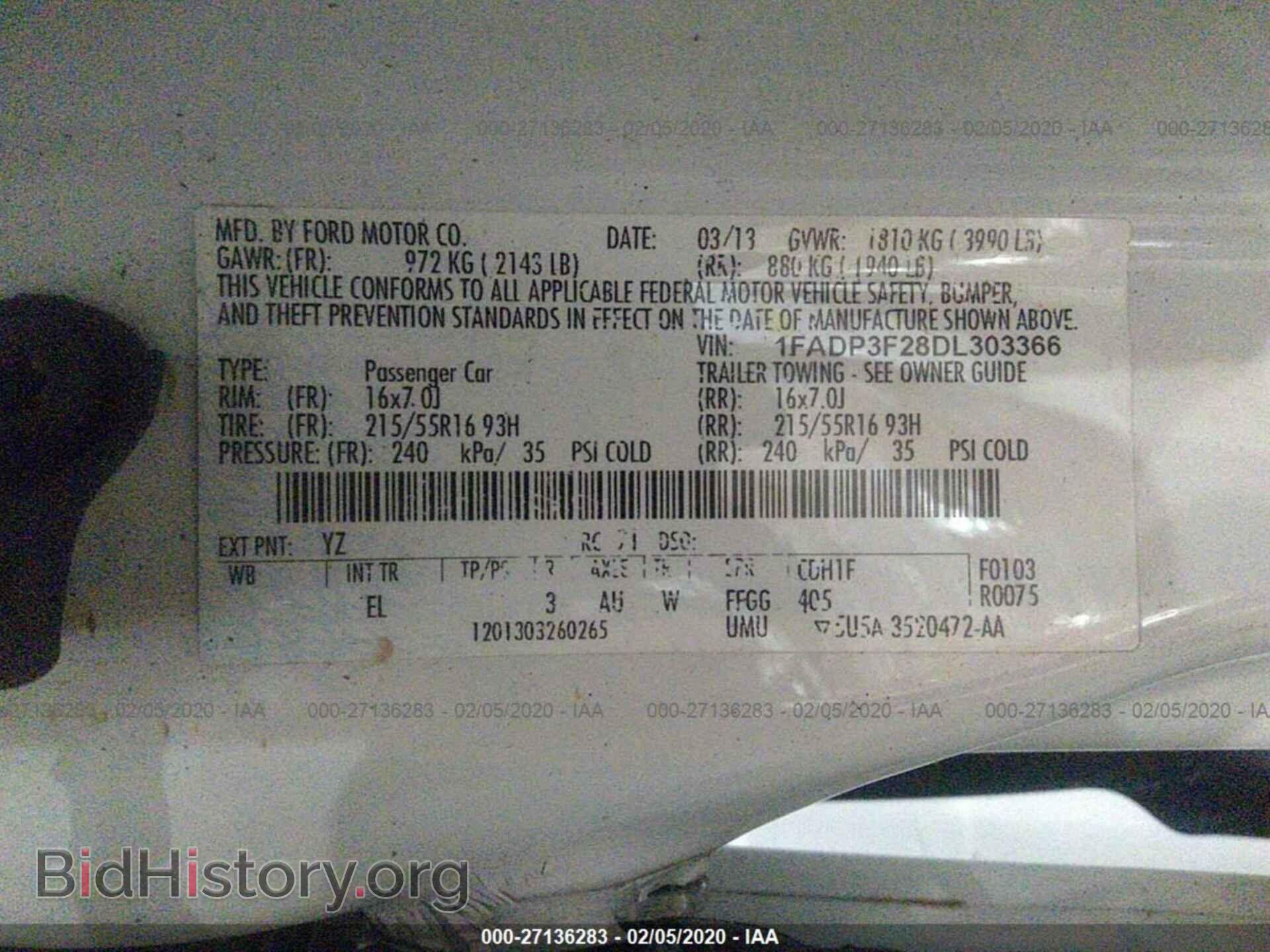 2013 FORD FOCUS - VIN: 1FADP3F28DL303366 - Photo 9