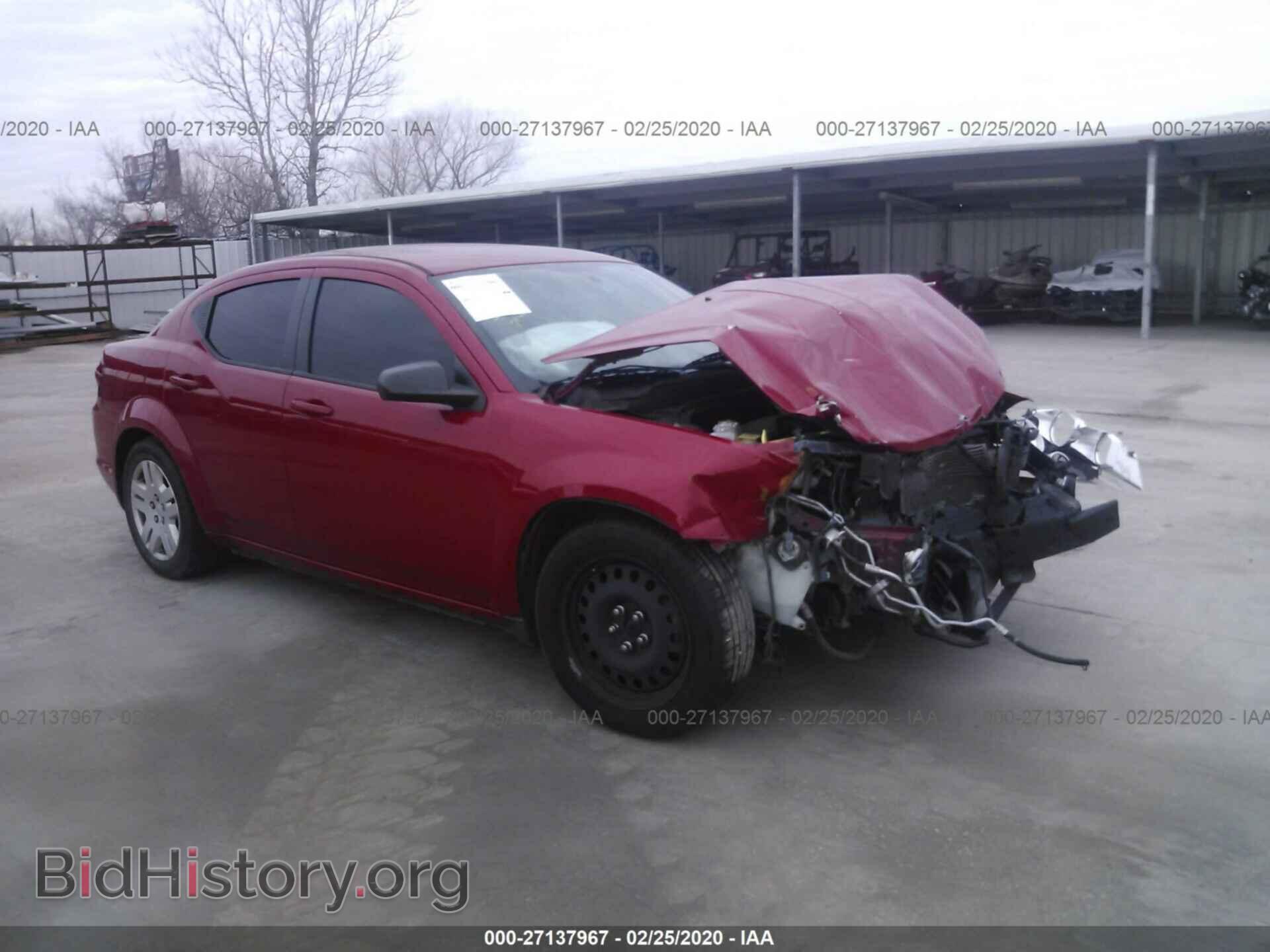 Photo 1C3CDZAB2EN144489 - DODGE AVENGER 2014