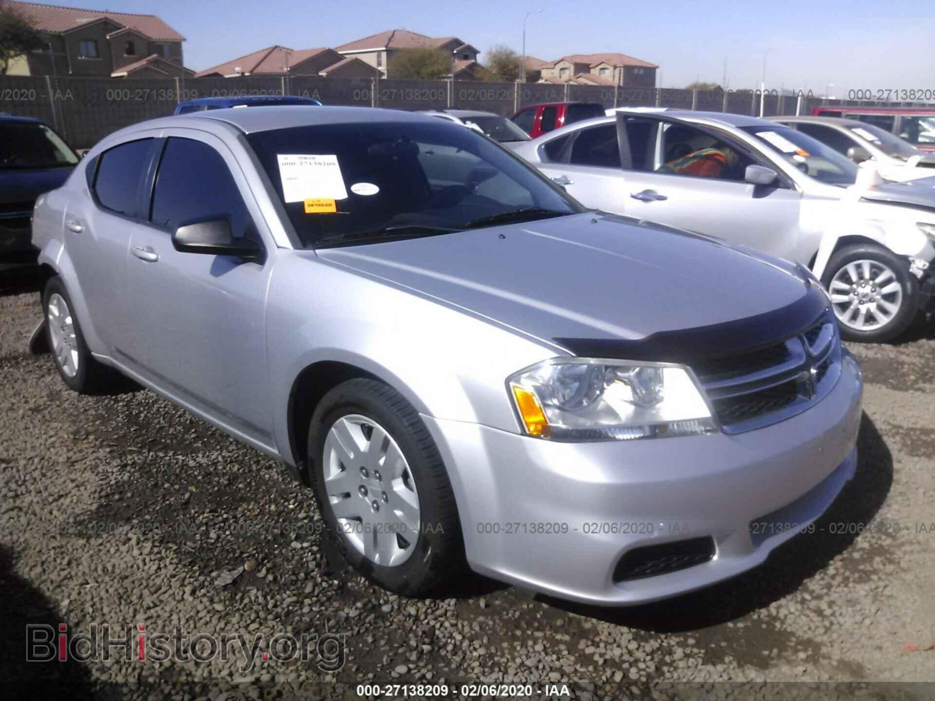 Photo 1C3CDZAB9CN102835 - DODGE AVENGER 2012