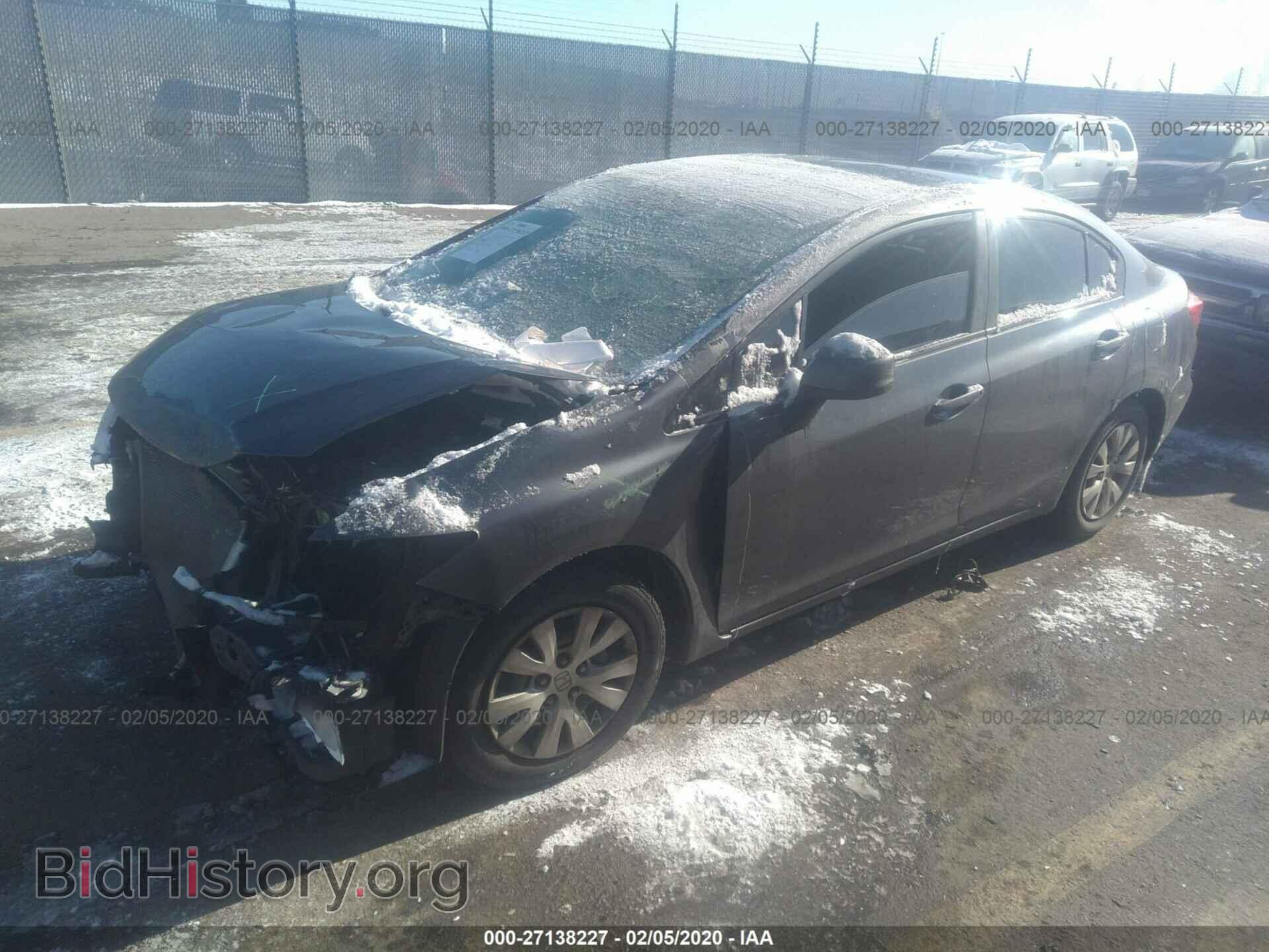 2012 HONDA CIVIC - VIN: 2HGFB2F5XCH313786 - Фото 2