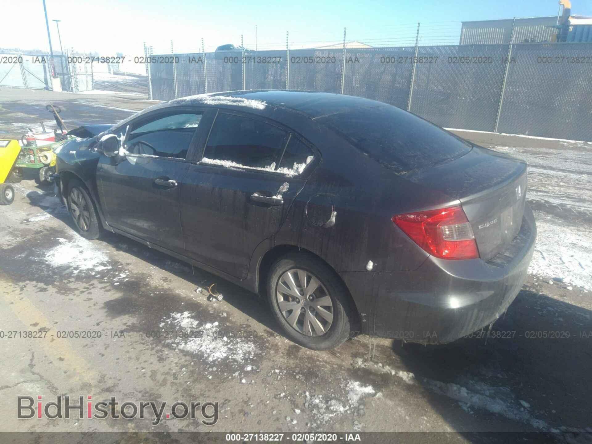 2012 HONDA CIVIC - VIN: 2HGFB2F5XCH313786 - Фото 3