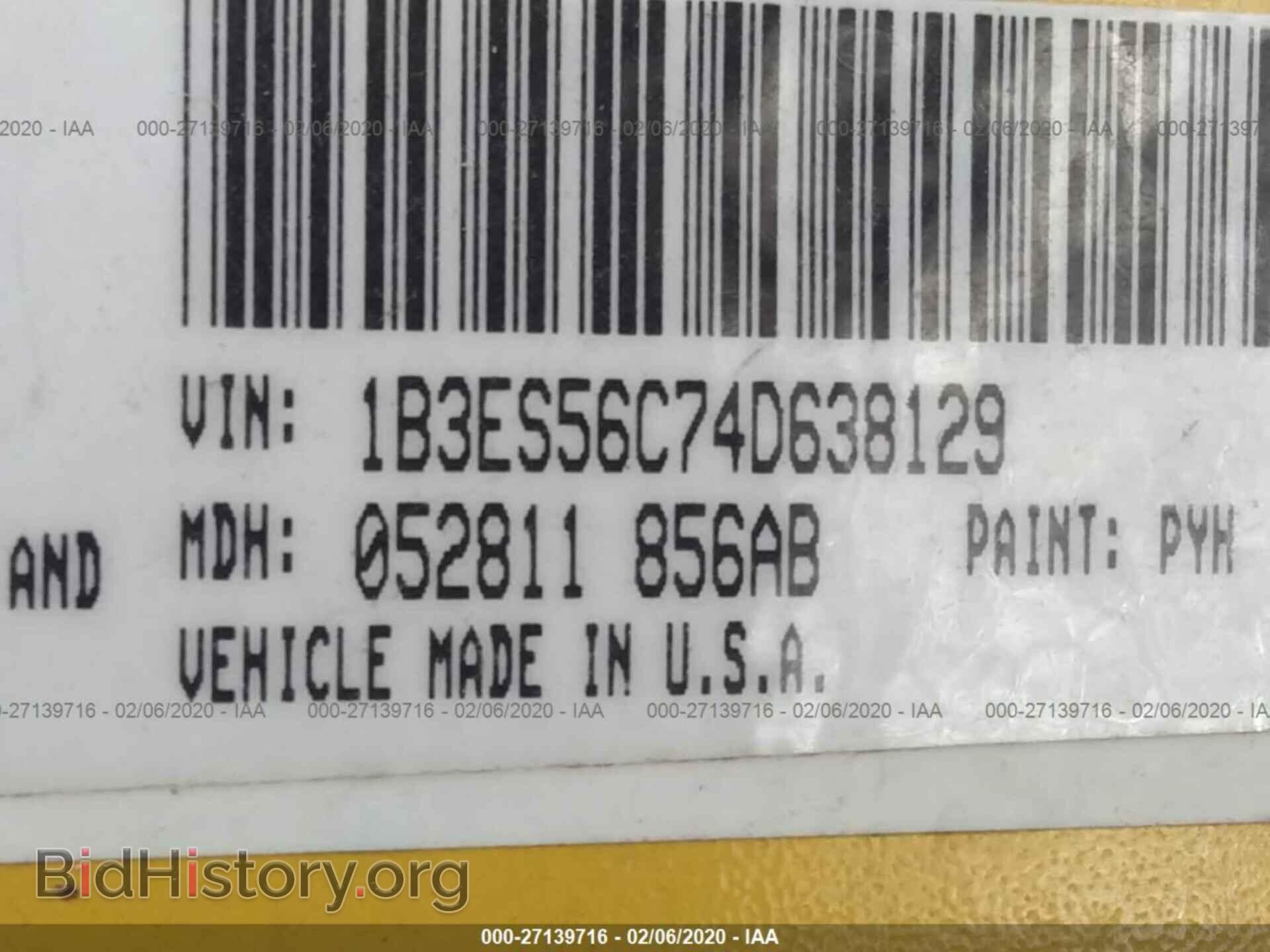2004 DODGE NEON - VIN: 1B3ES56C74D638129 - Фото 9