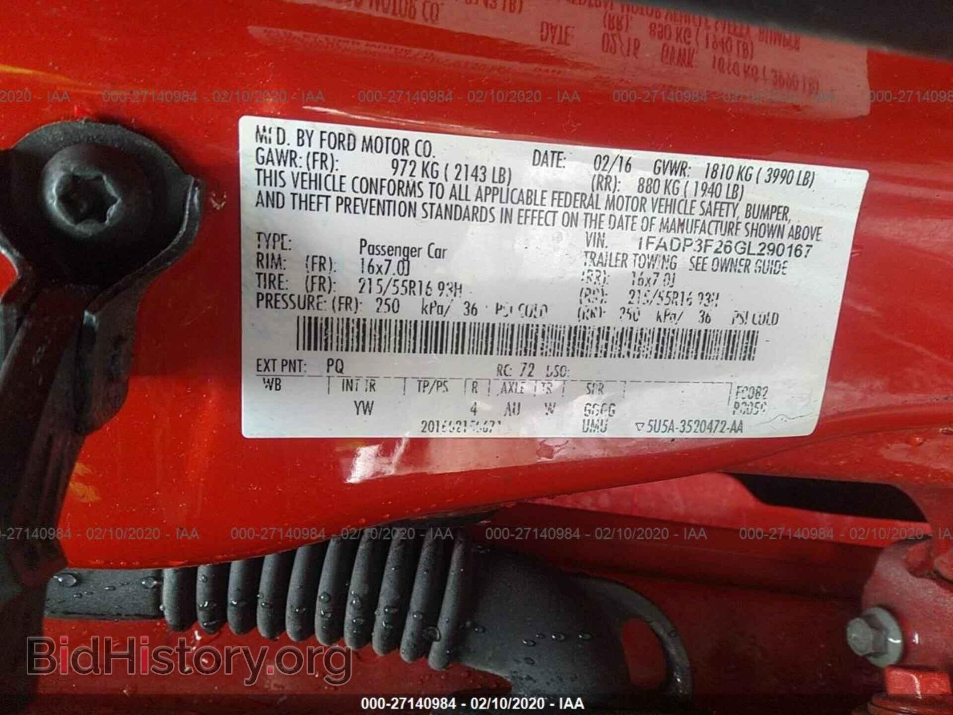 2016 FORD FOCUS - VIN: 1FADP3F26GL290167 - Фото 9