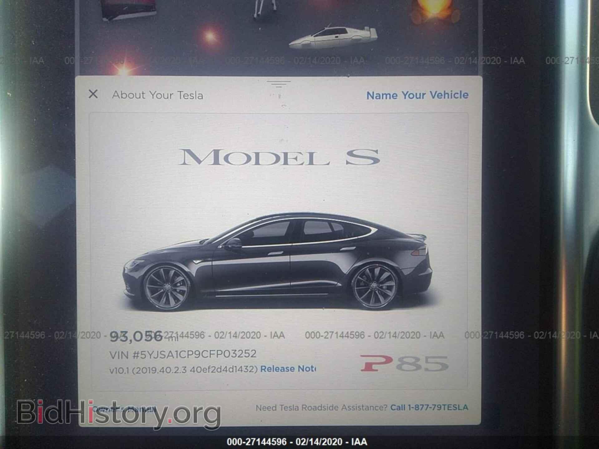 2012 TESLA MODEL S - VIN: 5YJSA1CP9CFP03252 - Фото 7