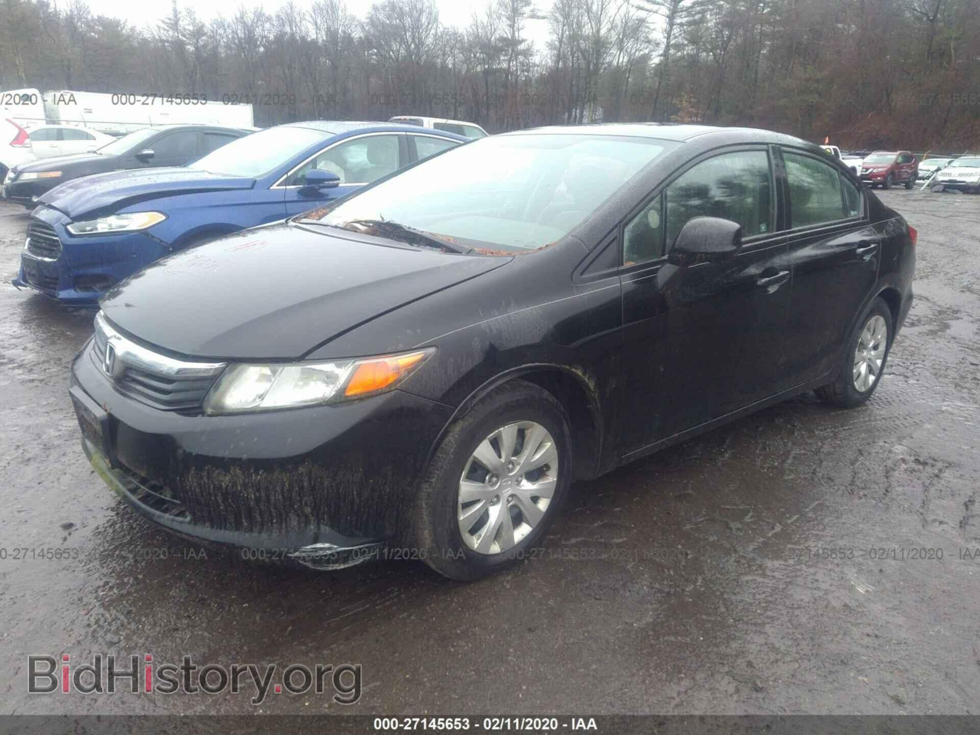 2012 HONDA CIVIC - VIN: 2HGFB2F5XCH329373 - Фото 2