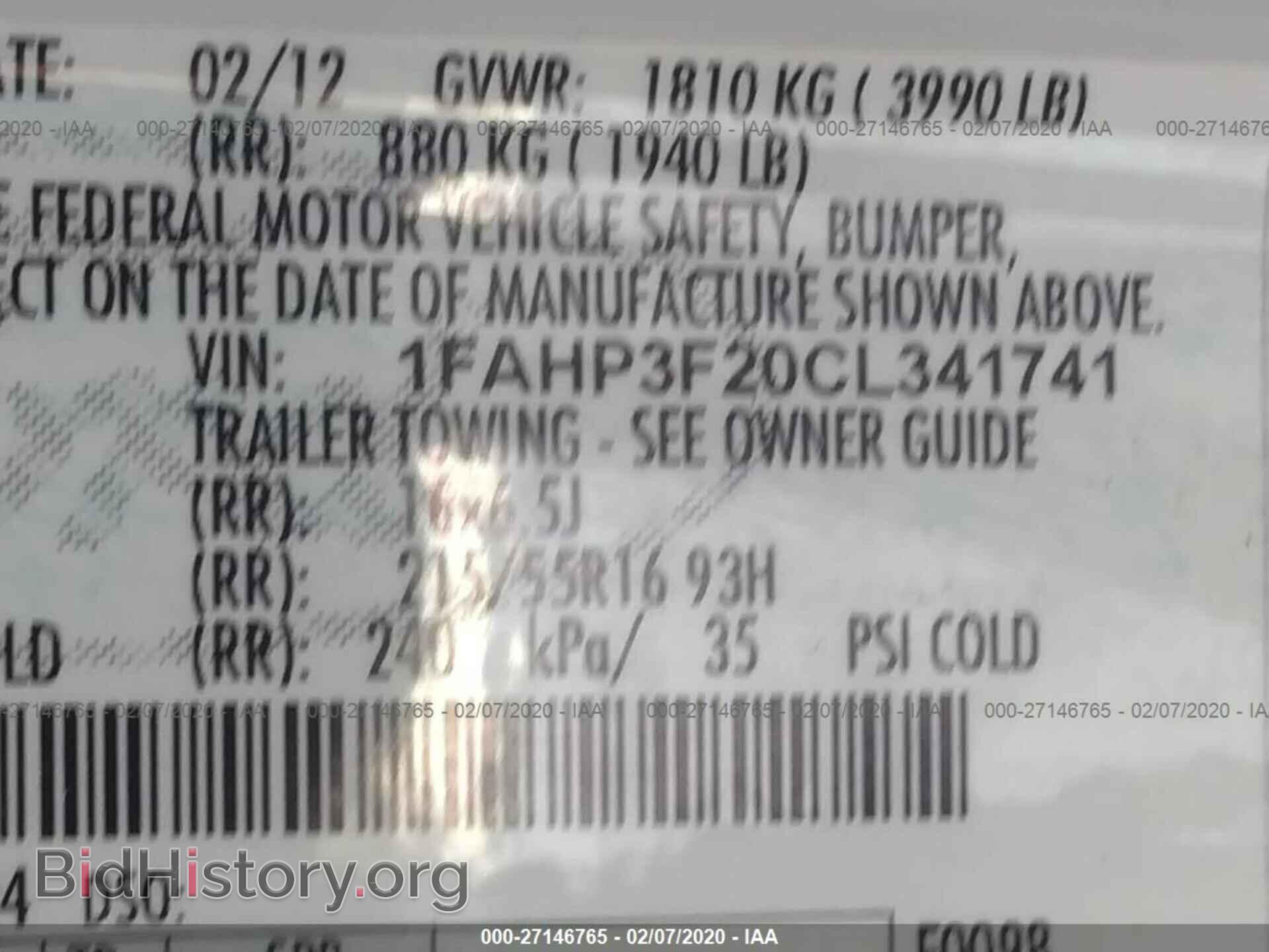 2012 FORD FOCUS - VIN: 1FAHP3F20CL341741 - Photo 9