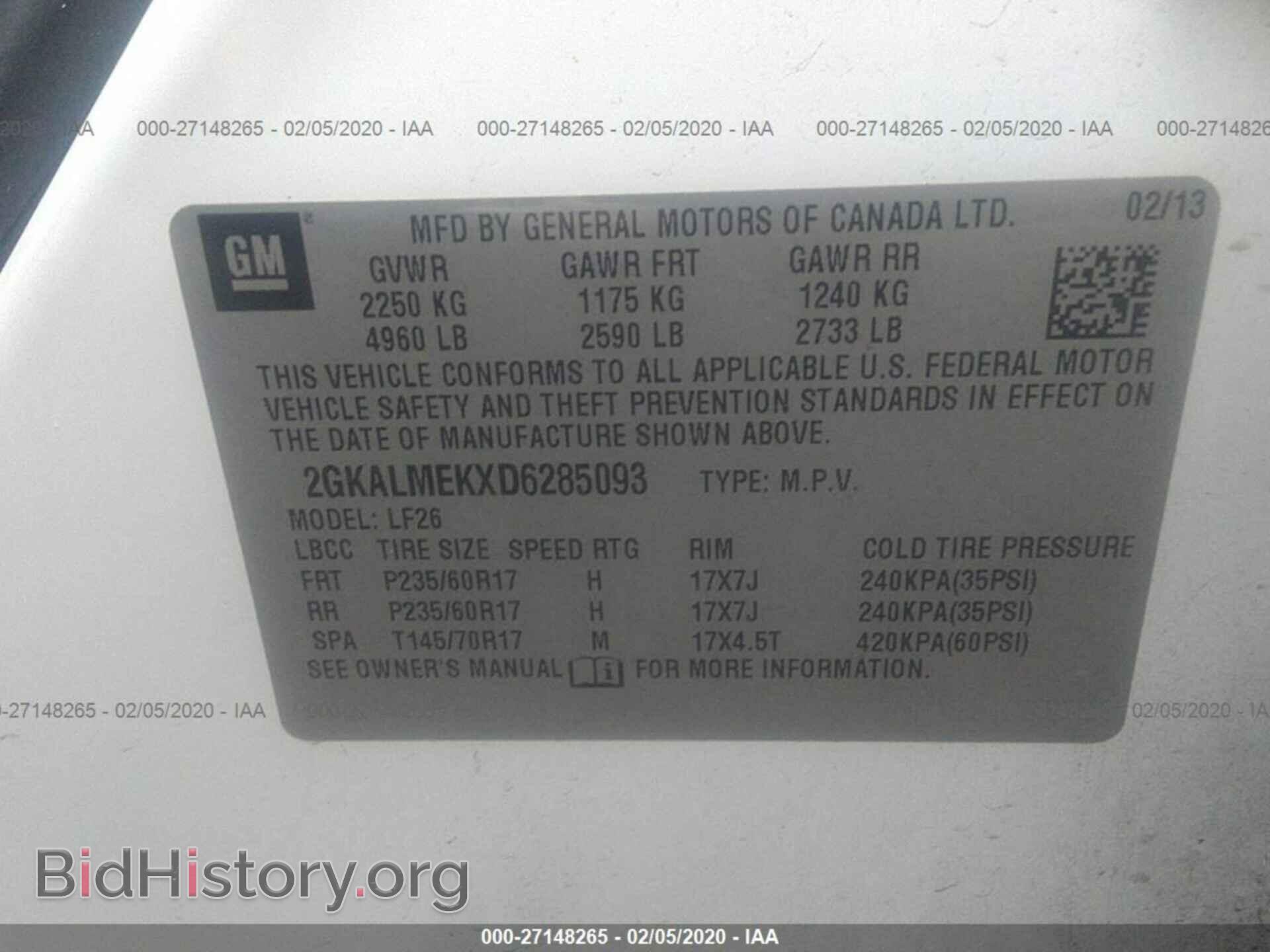 2013 GMC TERRAIN - VIN: 2GKALMEKXD6285093 - Photo 9
