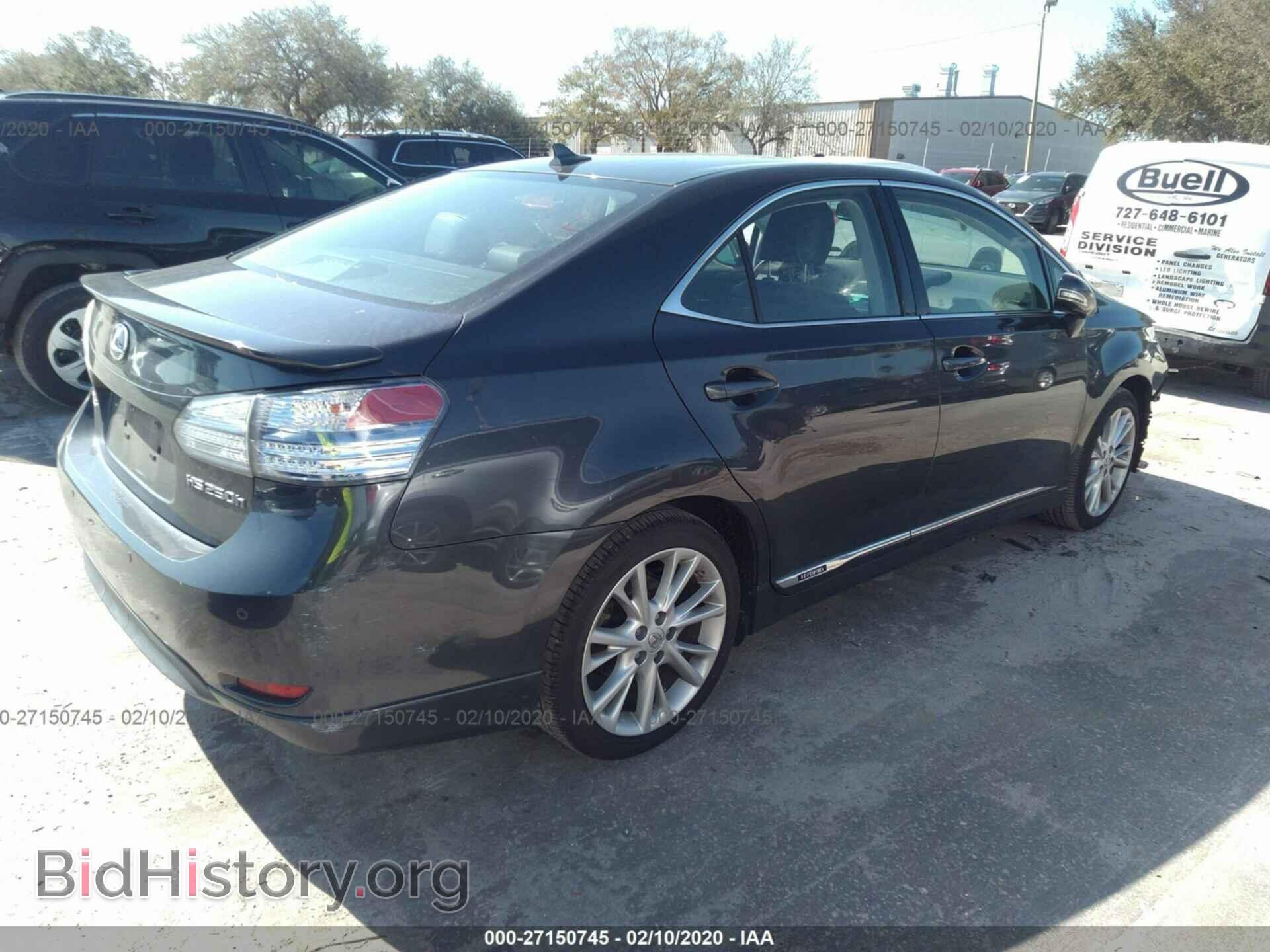 2010 LEXUS HS - VIN: JTHBB1BA7A2004503 - Фото 4