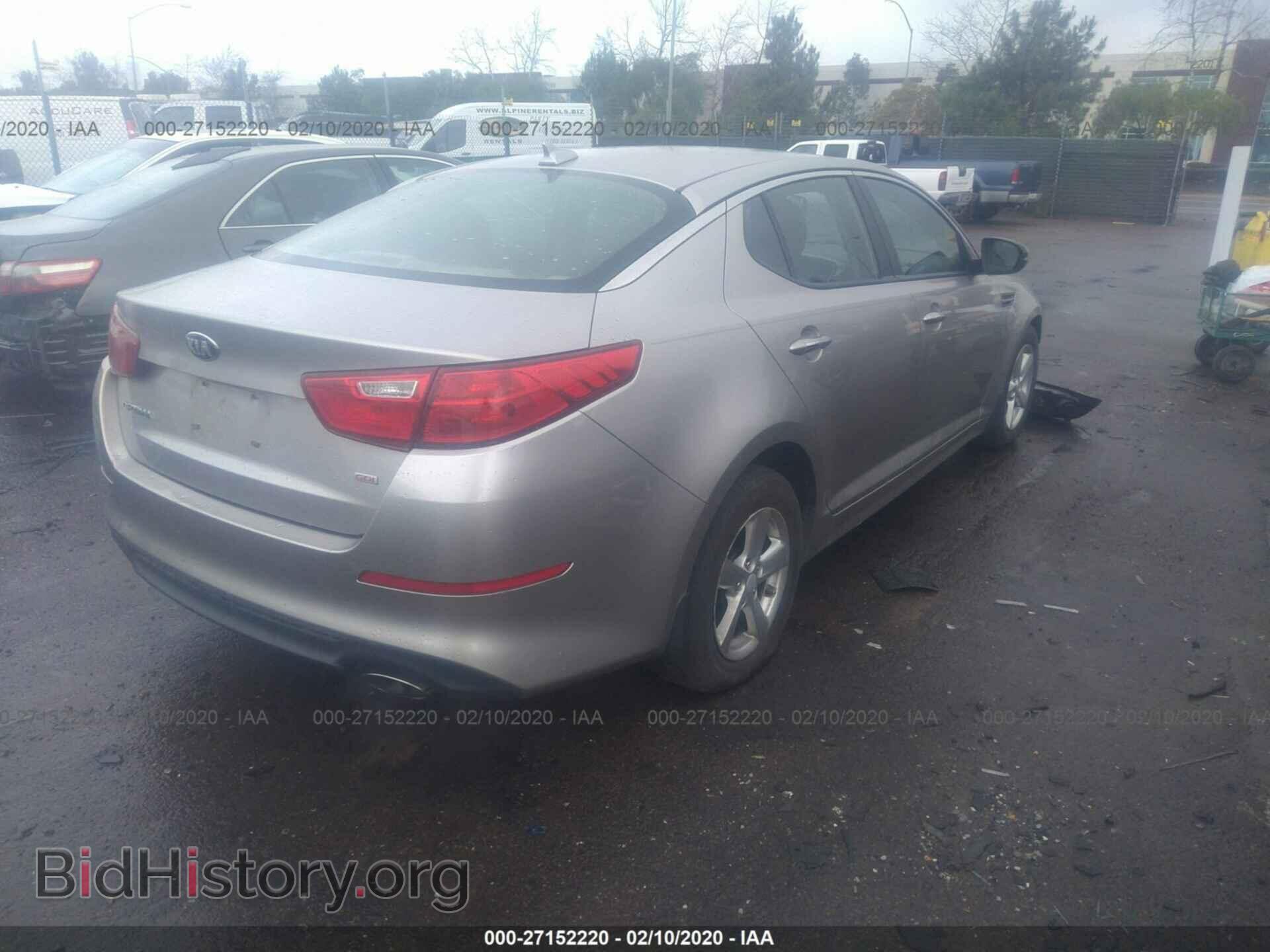 2014 KIA OPTIMA - VIN: KNAGM4A79E5449013 - Фото 4