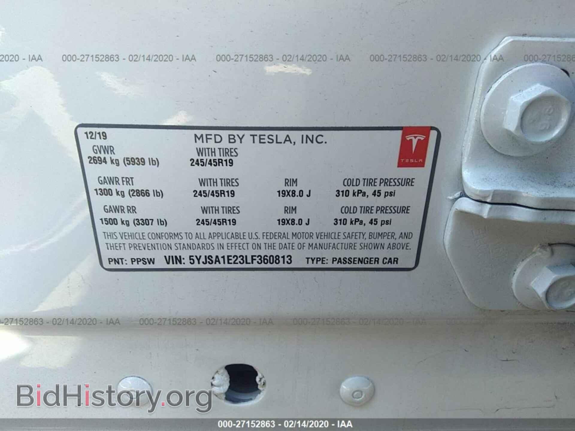 2020 TESLA MODEL S - VIN: 5YJSA1E23LF360813 - Photo 9