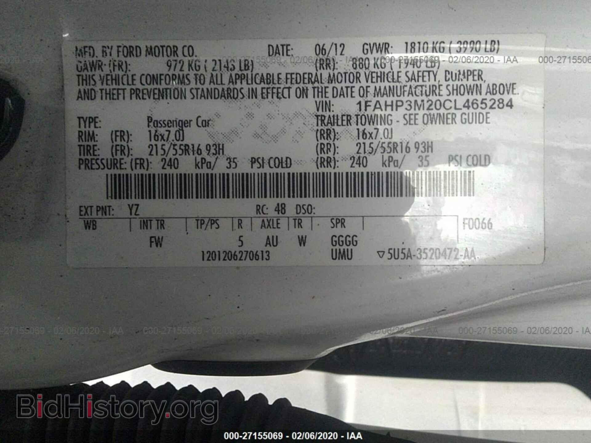2012 FORD FOCUS - VIN: 1FAHP3M20CL465284 - Photo 9