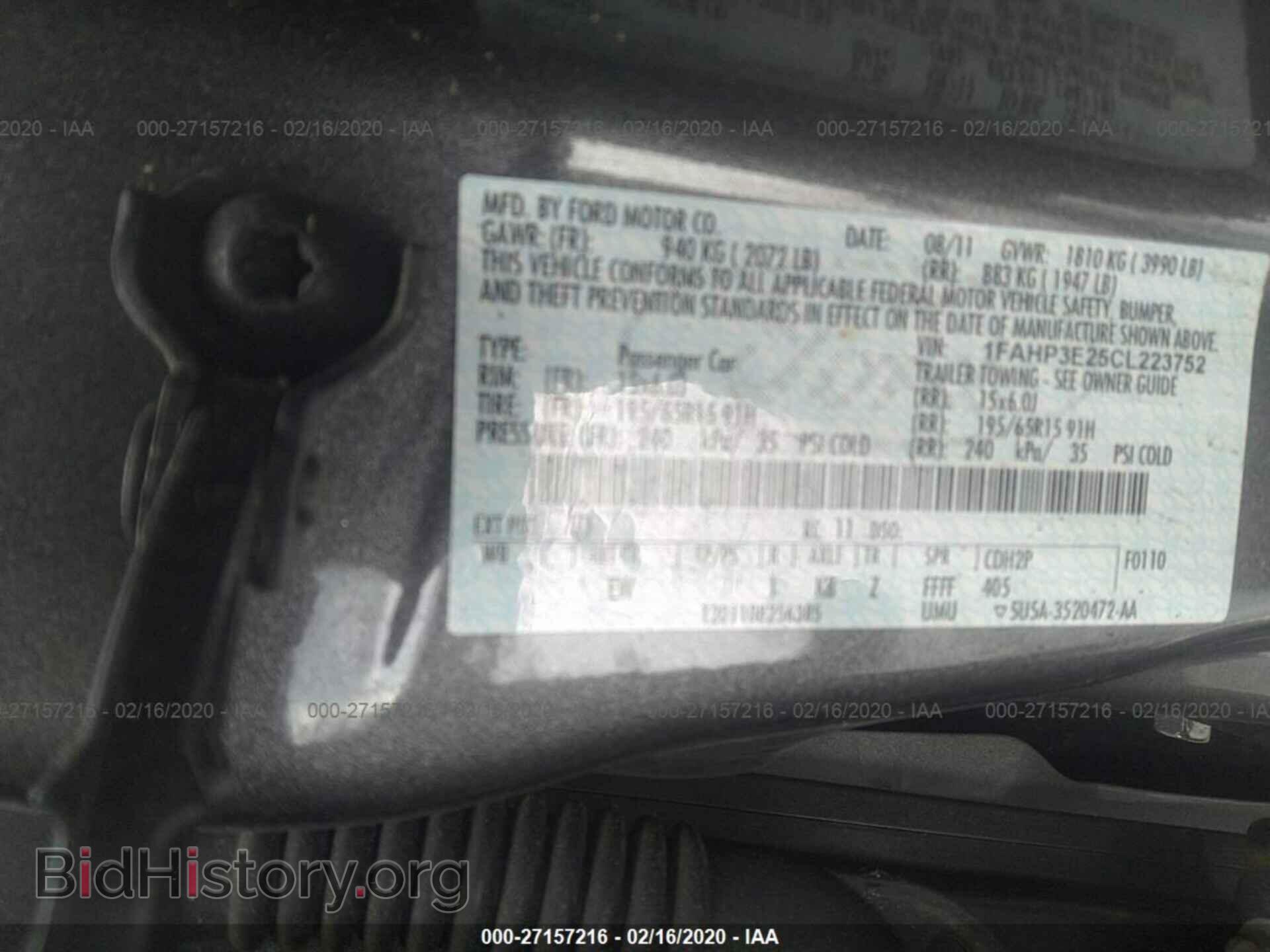 2012 FORD FOCUS - VIN: 1FAHP3E25CL223752 - Photo 9
