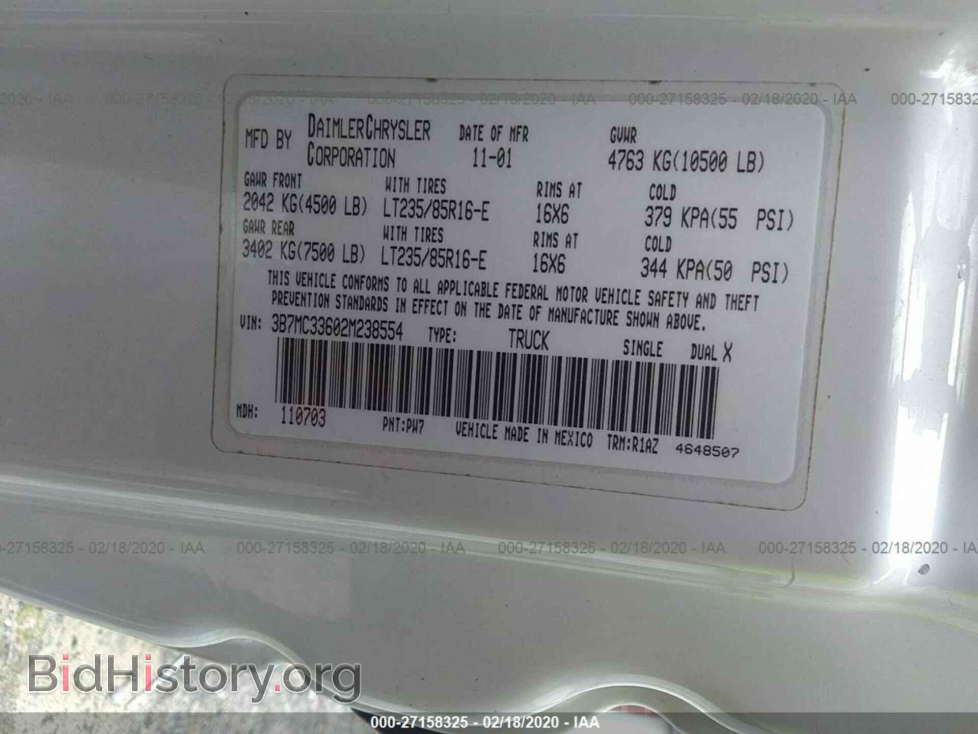 2002 DODGE RAM 3500 - VIN: 3B7MC33602M238554 - Photo 9