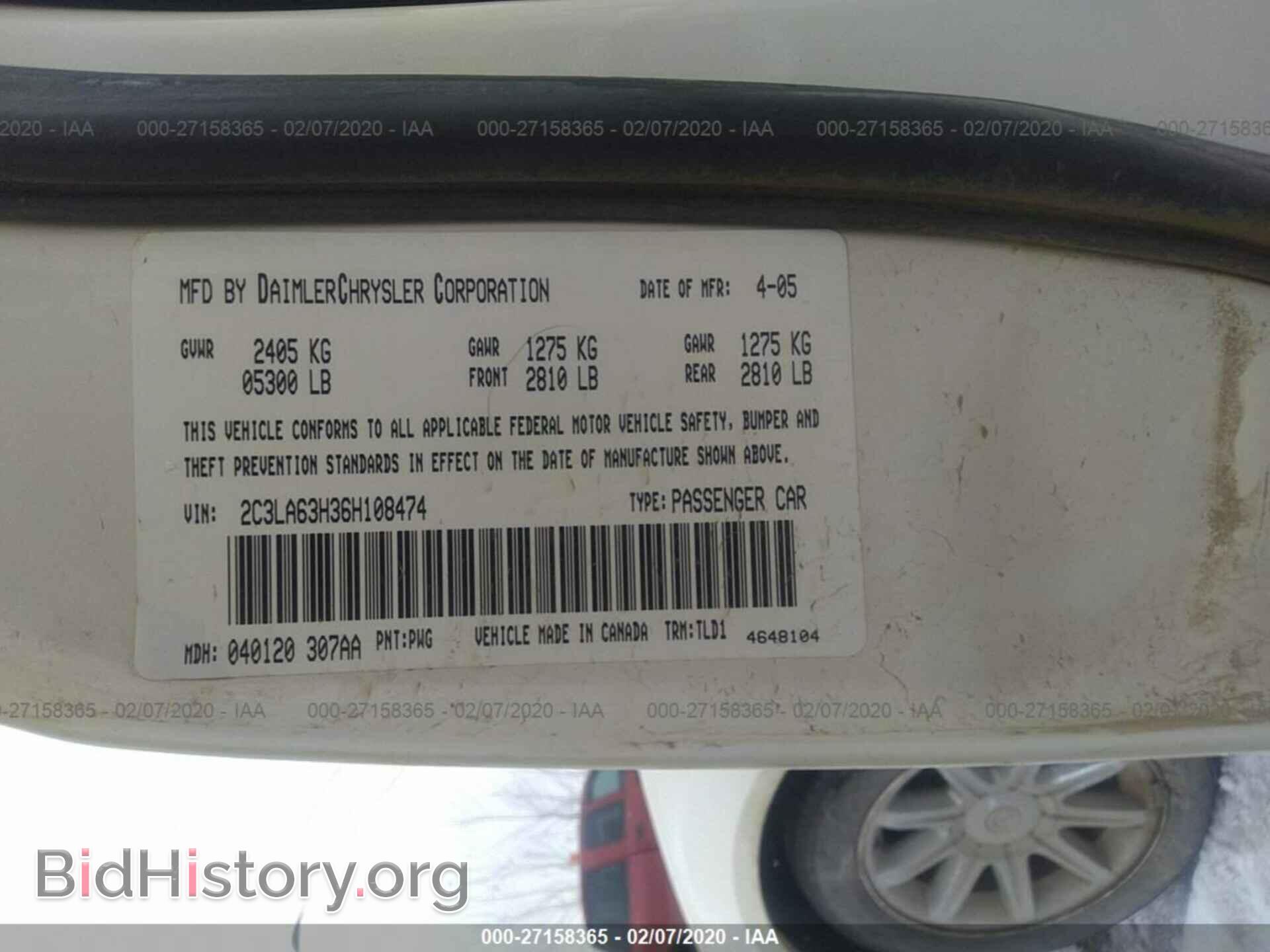 2006 CHRYSLER 300C - VIN: 2C3LA63H36H108474 - Фото 9