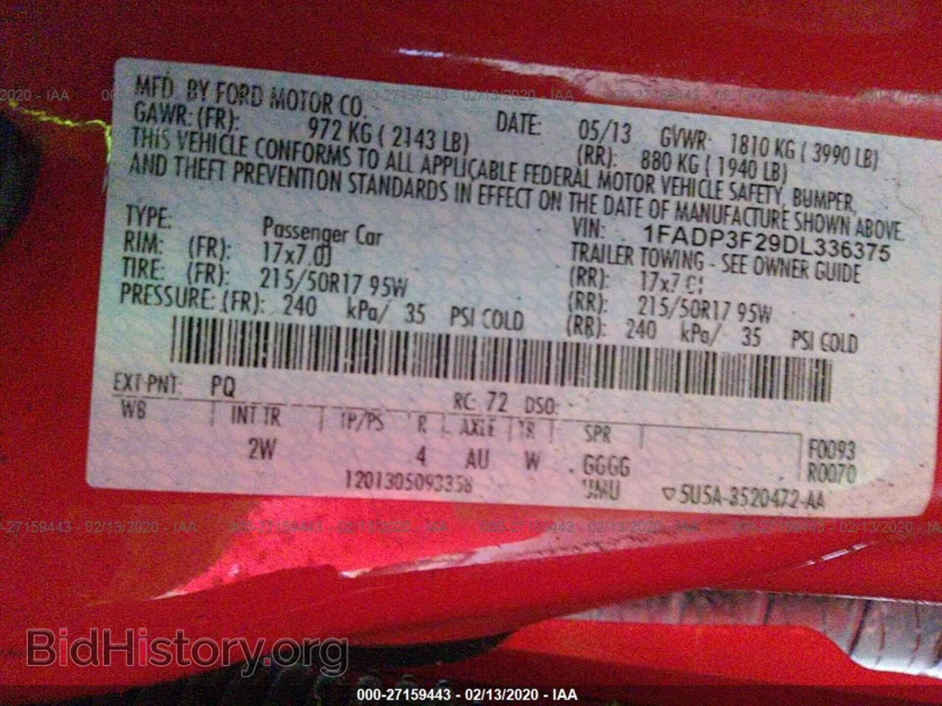2013 FORD FOCUS - VIN: 1FADP3F29DL336375 - Photo 9