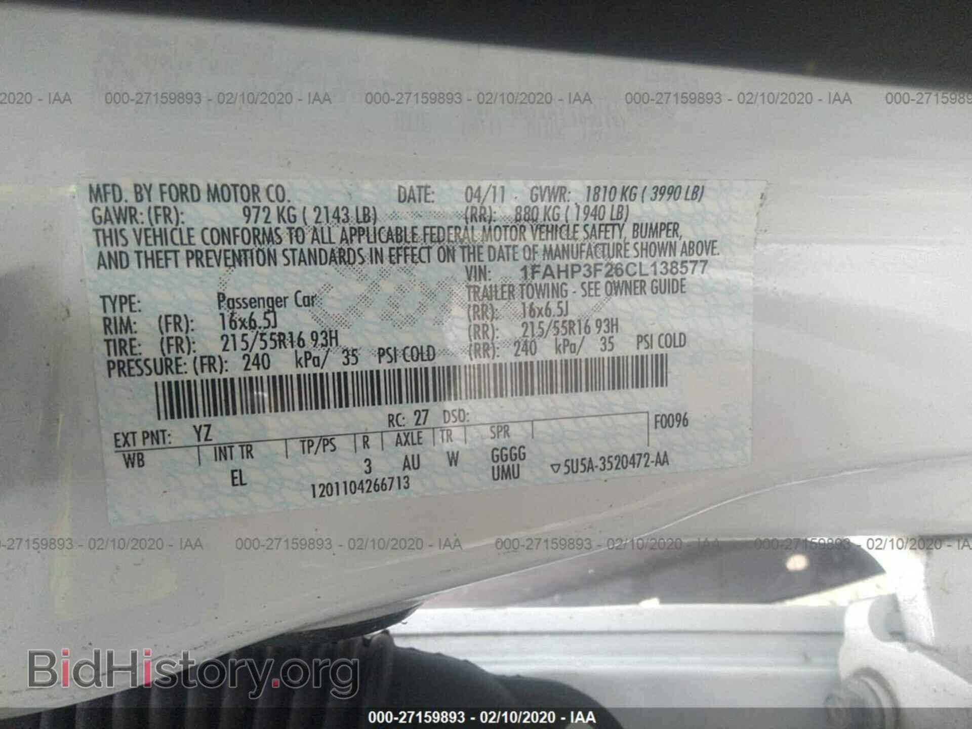 2012 FORD FOCUS - VIN: 1FAHP3F26CL138577 - Photo 9