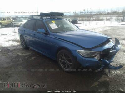 2014 BMW 335 XI, синий — VIN WBA3B9C58EJ465871, IAAI