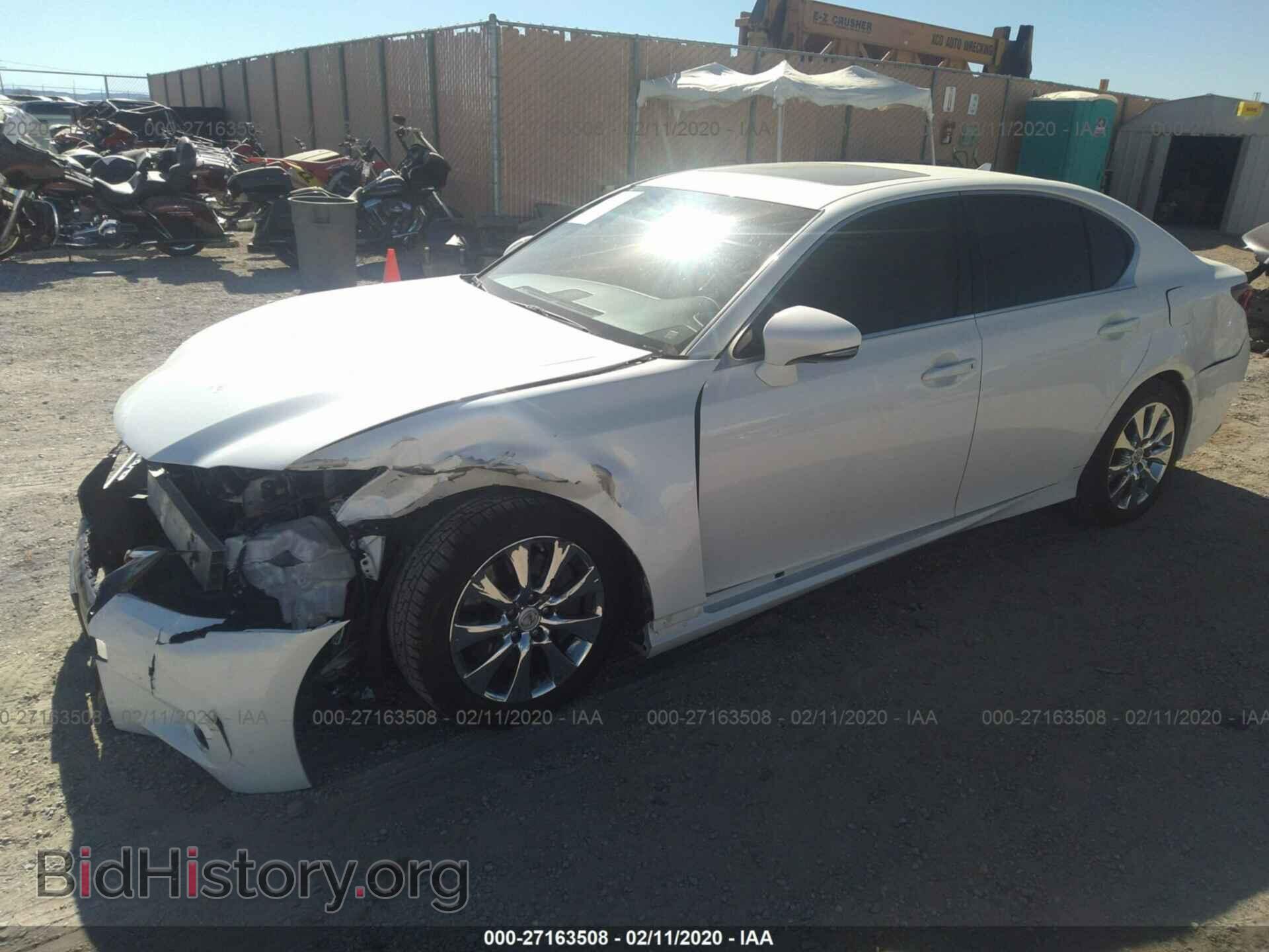 2013 LEXUS GS - VIN: JTHBE1BLXD5012297 - Фото 2