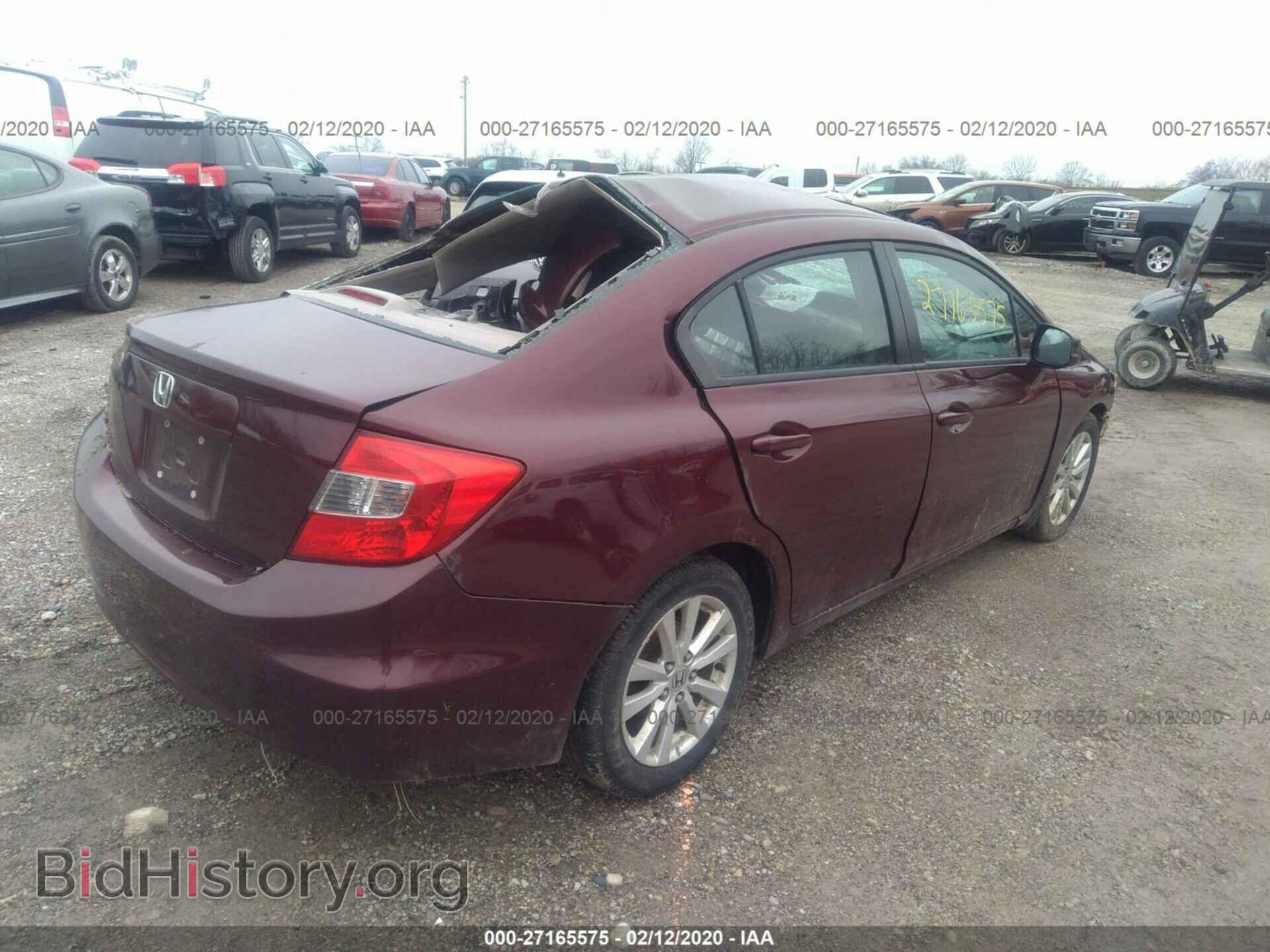 2012 HONDA CIVIC - VIN: 2HGFB2F86CH514854 - Фото 4
