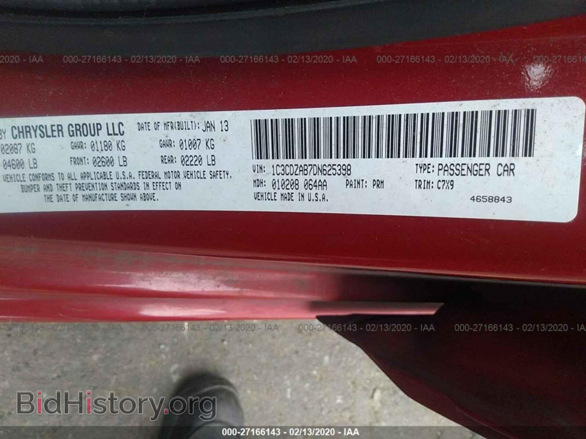 2013 DODGE AVENGER - VIN: 1C3CDZAB7DN625398 - Photo 9