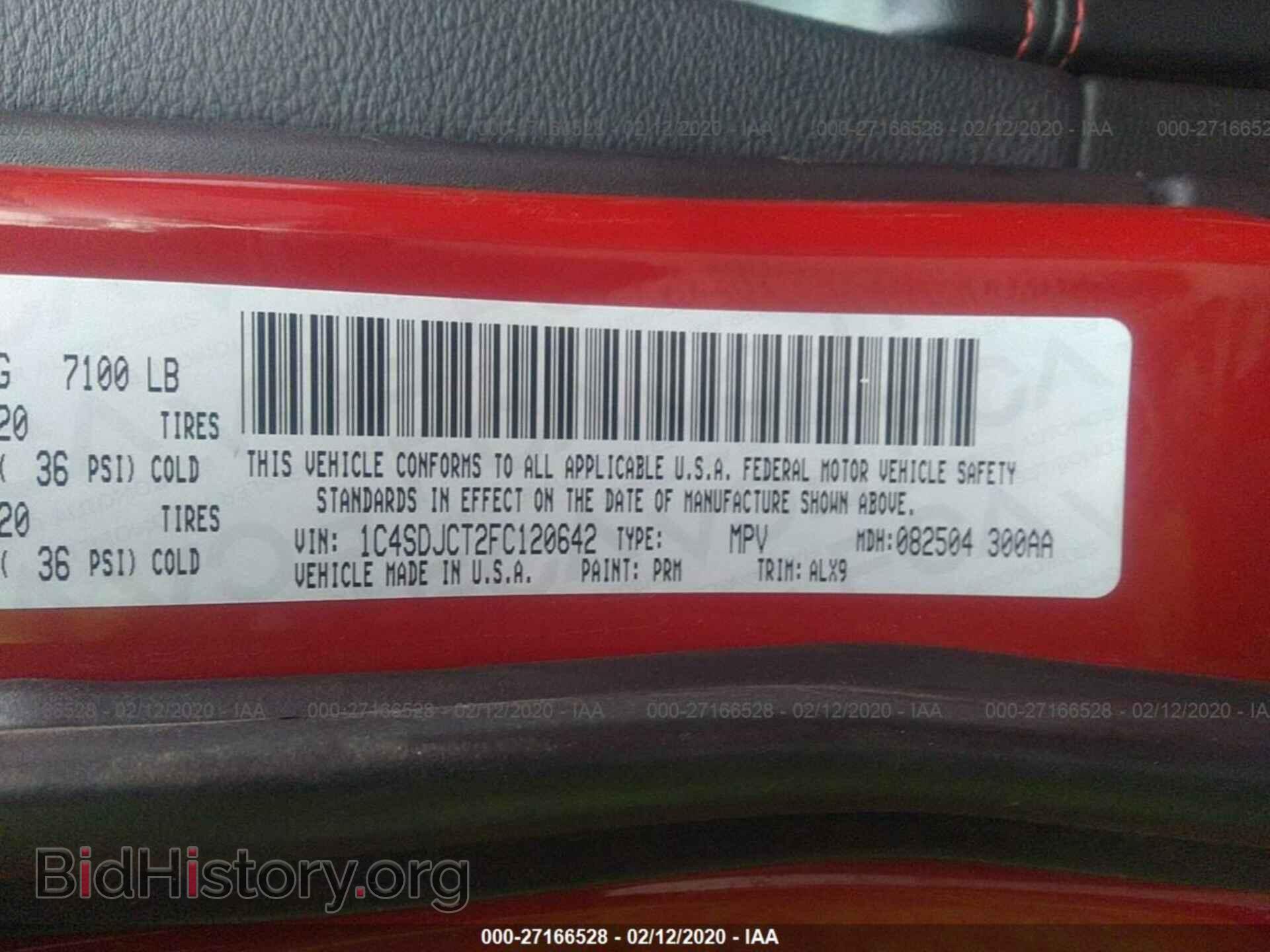 2015 DODGE DURANGO - VIN: 1C4SDJCT2FC120642 - Photo 9
