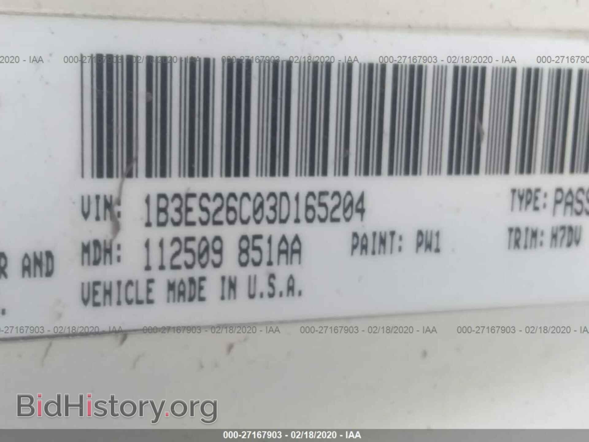 2003 DODGE NEON - VIN: 1B3ES26C03D165204 - Фото 9