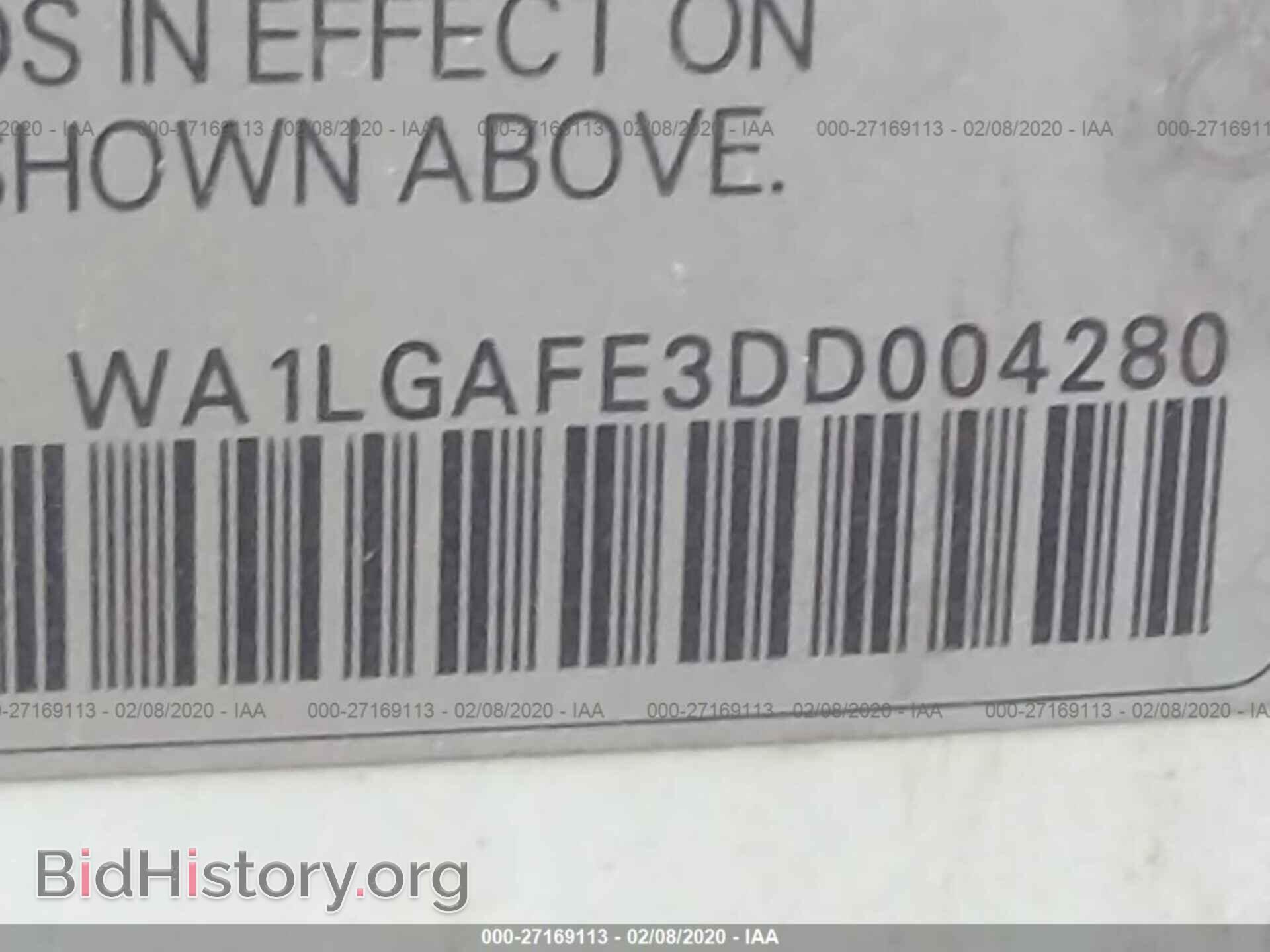 2013 AUDI Q7 - VIN: WA1LGAFE3DD004280 - Фото 9