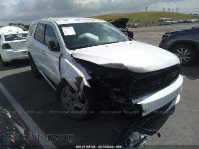 2016 Dodge DURANGO Limited, white — VIN 1C4RDHDG6GC502344, IAAI