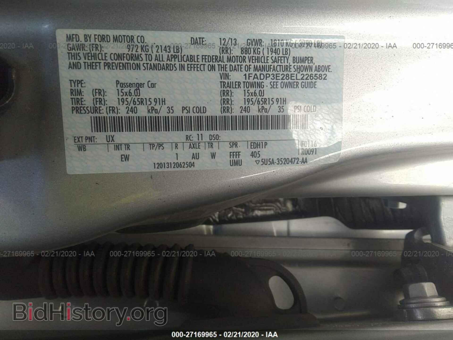 2014 FORD FOCUS - VIN: 1FADP3E28EL226582 - Photo 9